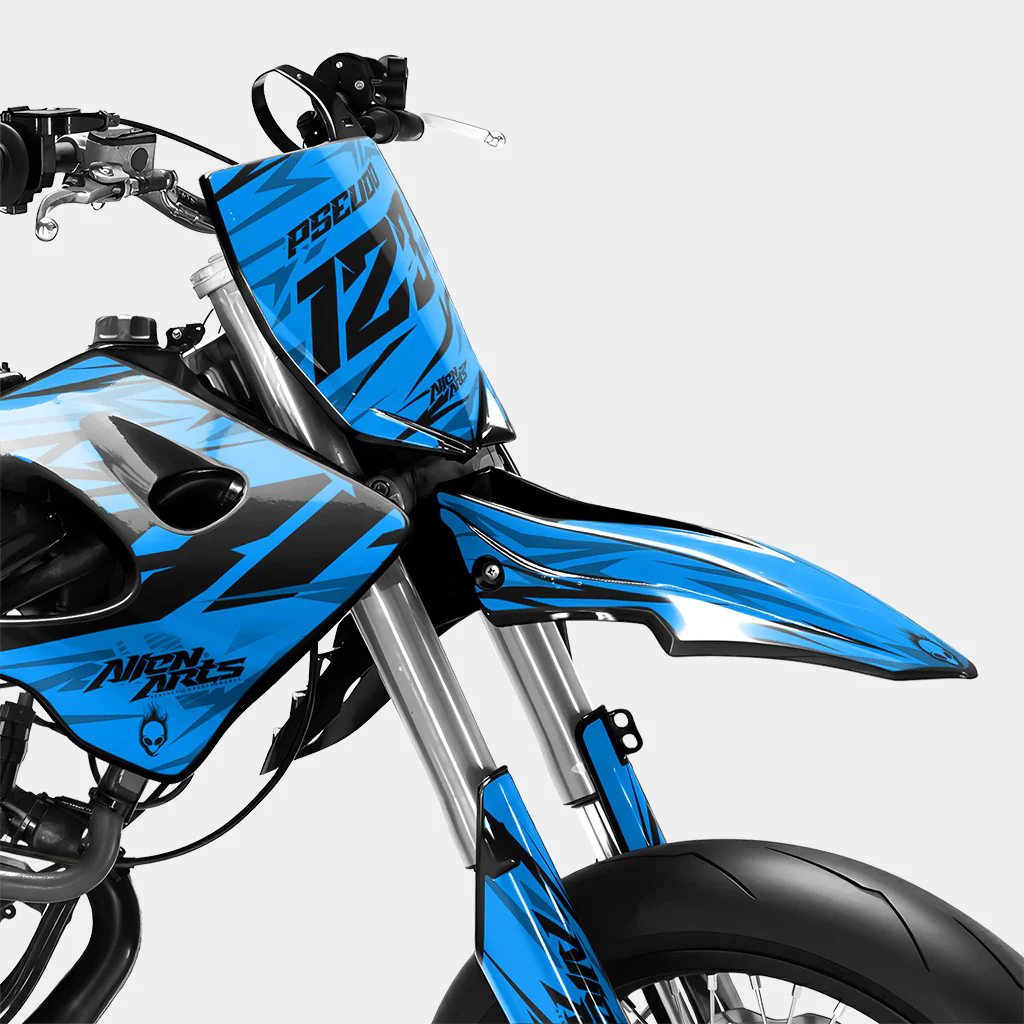0RBIS - Kit deco DERBI 50cc - Bleu - Image 2