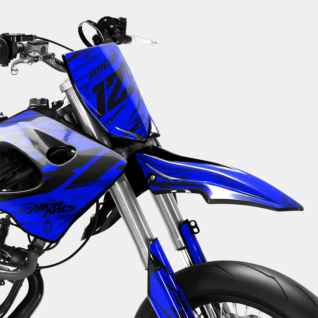 0RBIS - Kit deco DERBI 50cc - Bleu Foncé - Image 2