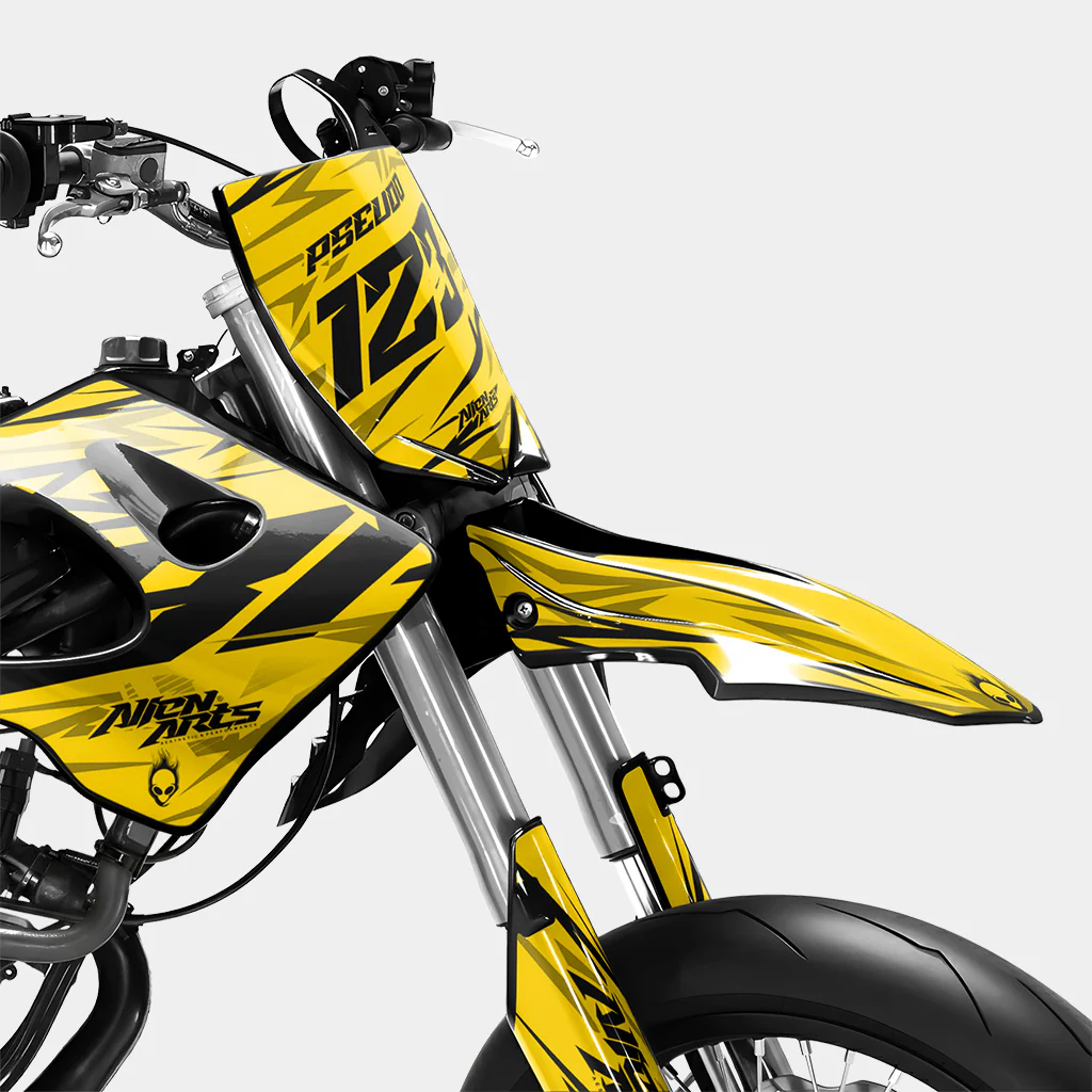 0RBIS - Kit deco DERBI 50cc - Jaune Foncé - Image 2