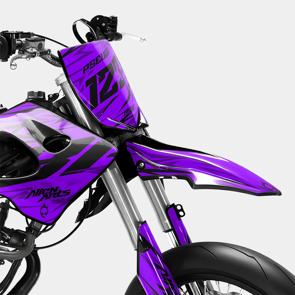 0RBIS - Kit deco DERBI 50cc - Violet - Image 2