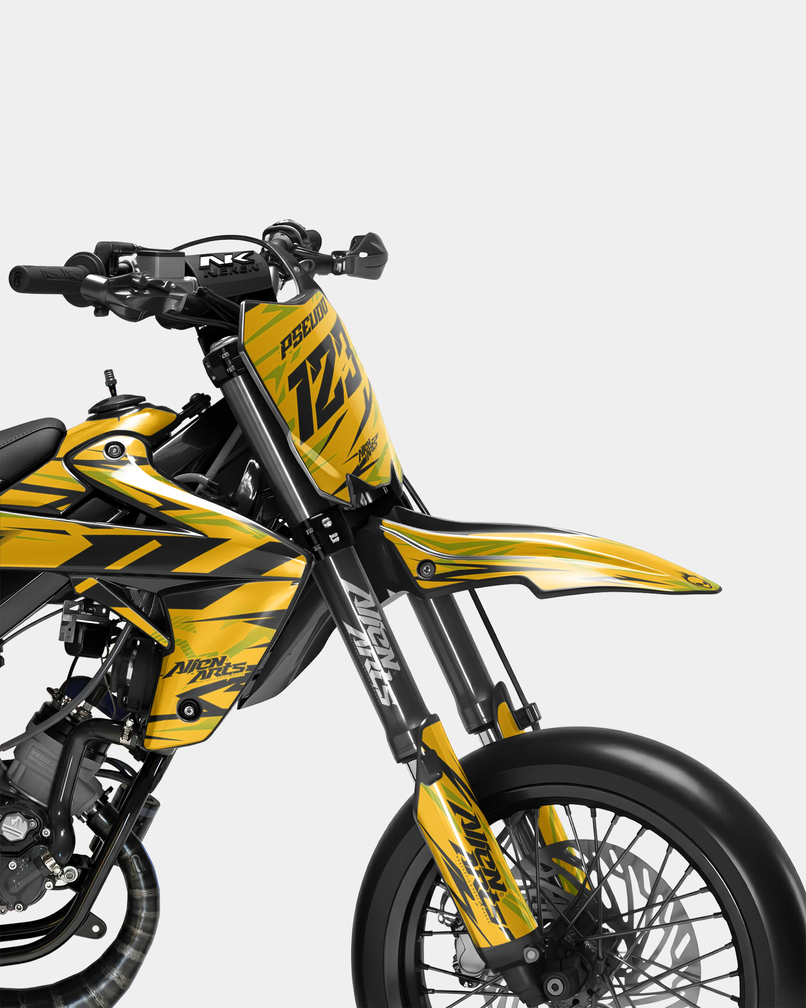0RBIS - Kit deco RIEJU 50cc - Jaune Foncé - Image 2
