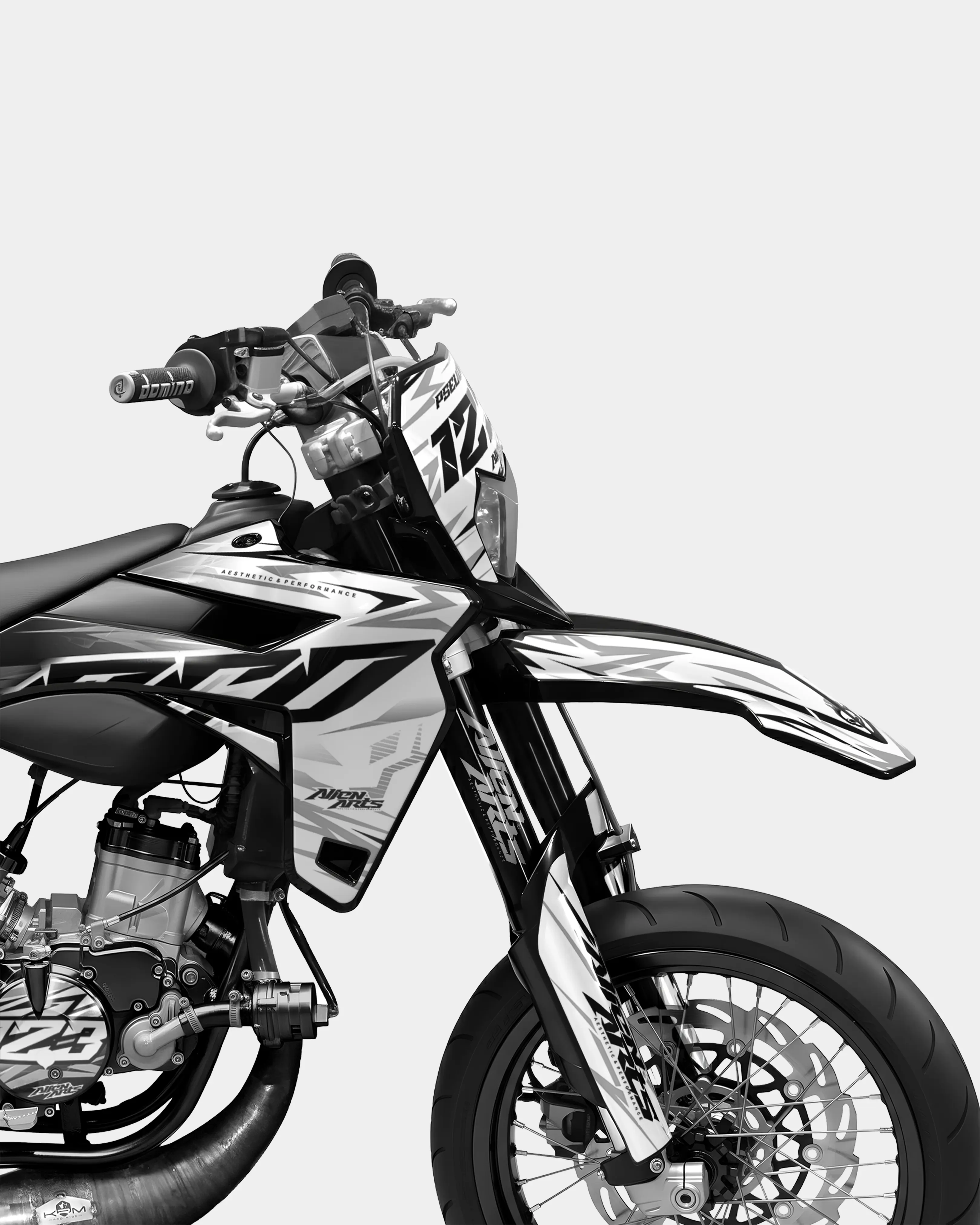 0RBIS - Kit deco SHERCO 50cc - Blanc - Image 3