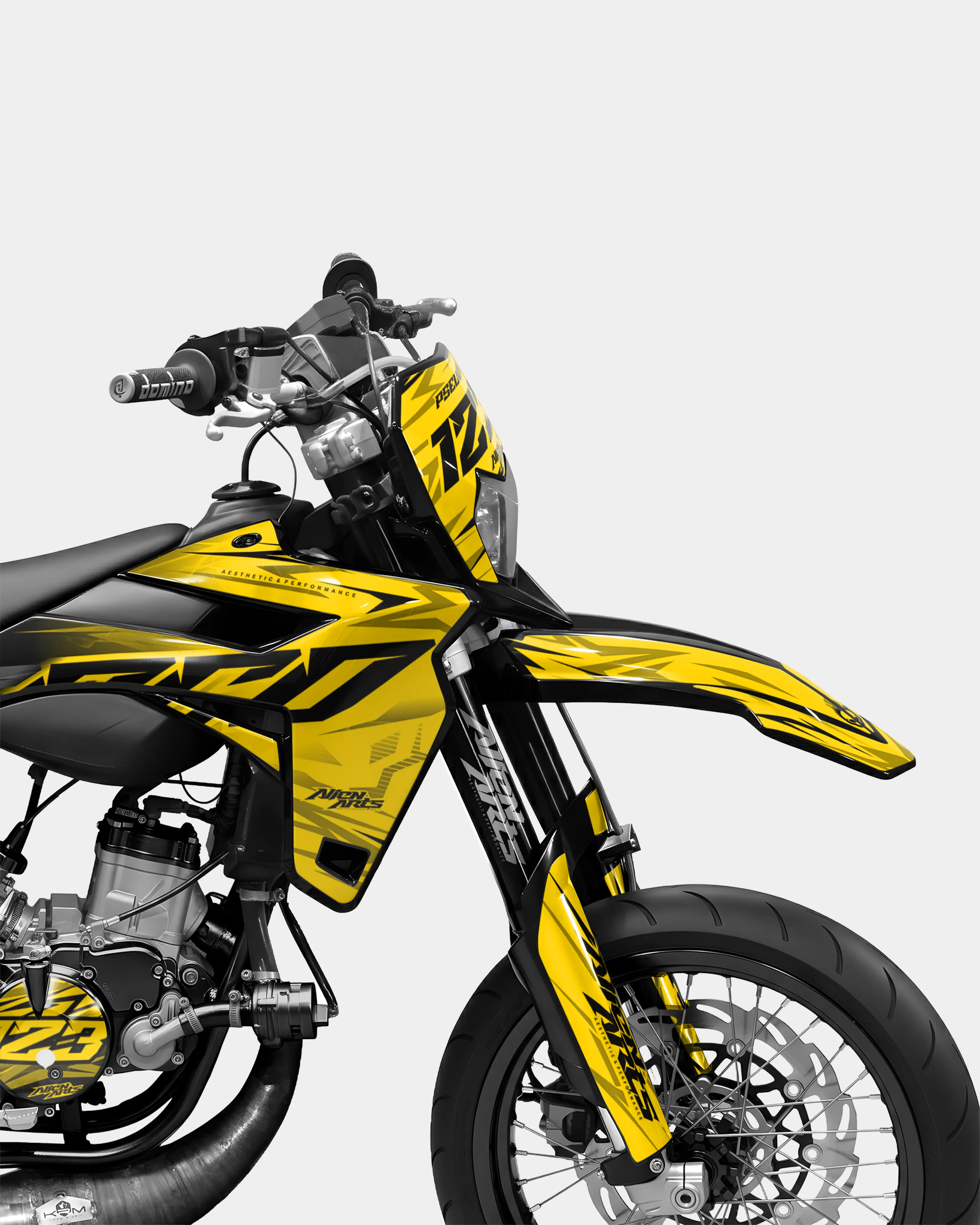 0RBIS - Kit deco SHERCO 50cc - Jaune foncé - Image 3