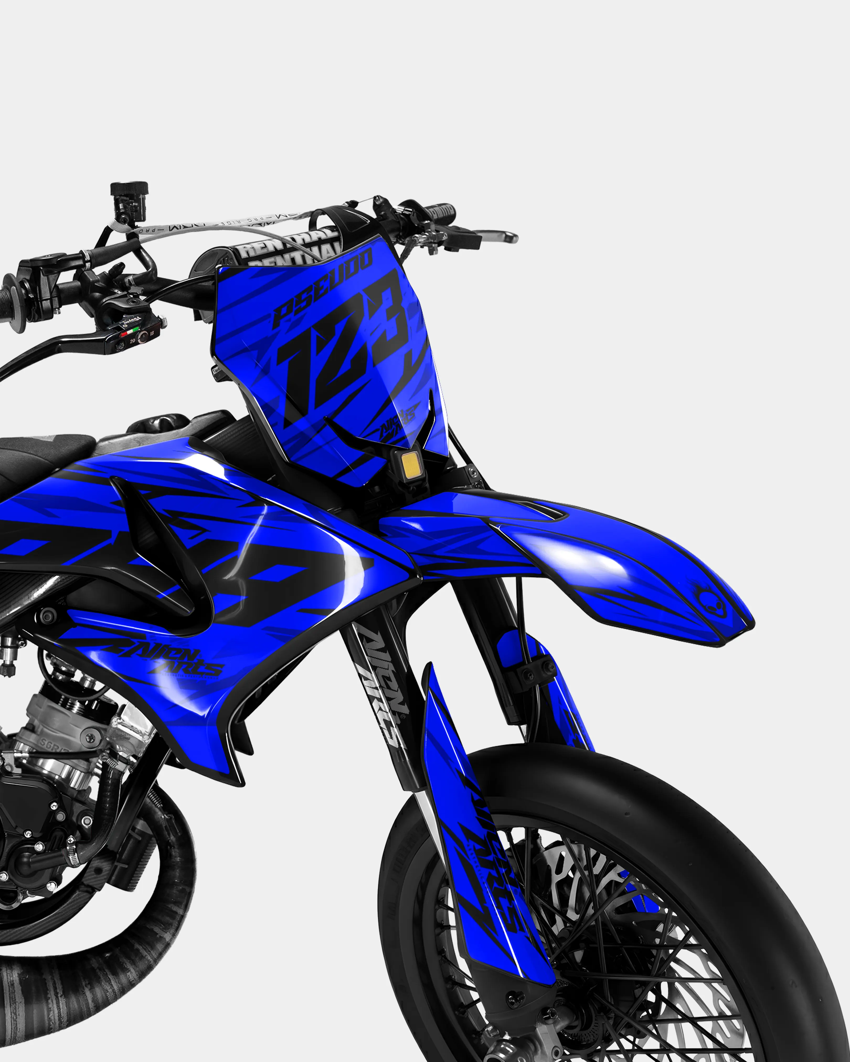 0RBIS - Kit deco YAMAHA DT 50cc - Bleu foncé - Image 2