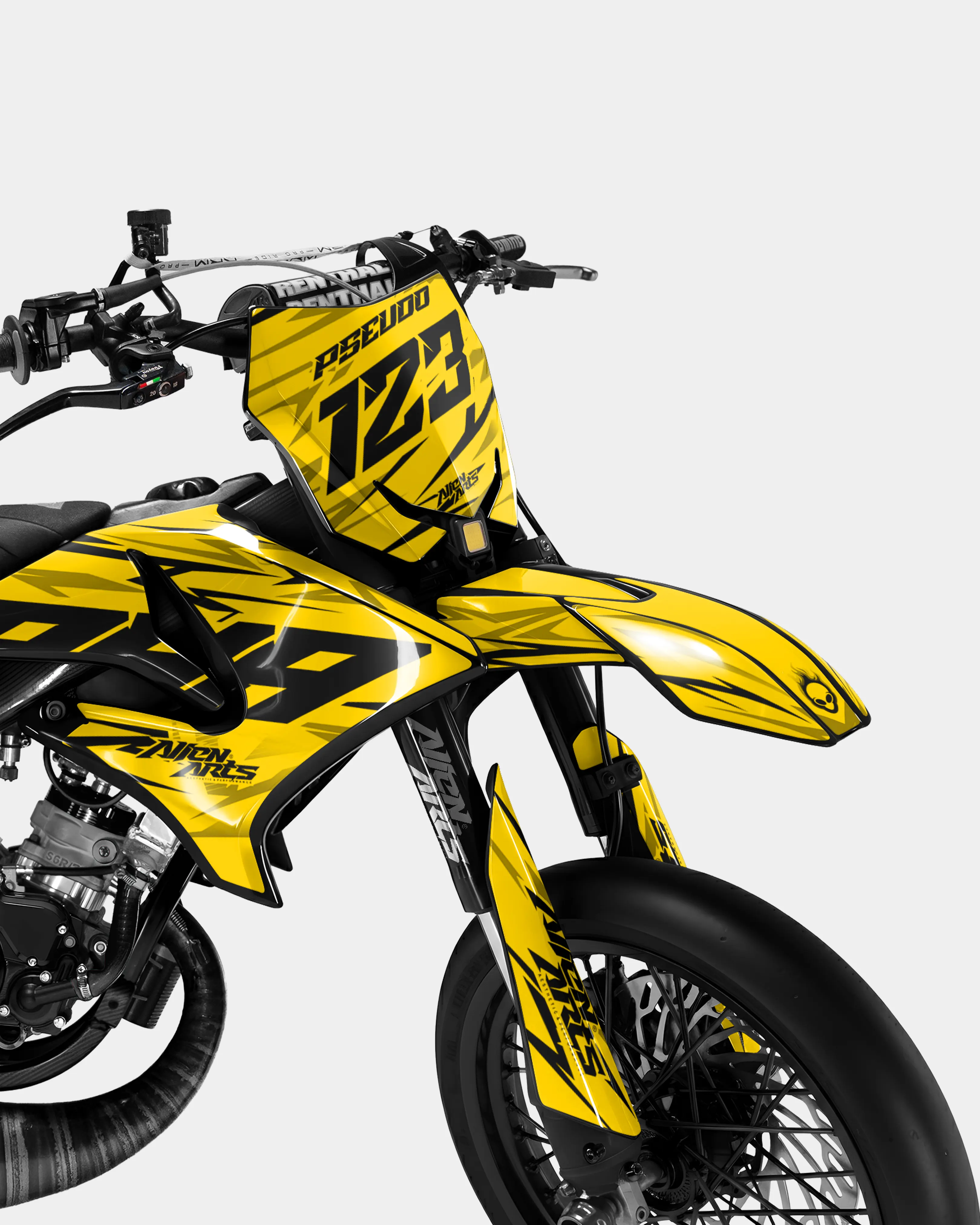 0RBIS - Kit deco YAMAHA DT 50cc - Jaune foncé - Image 2
