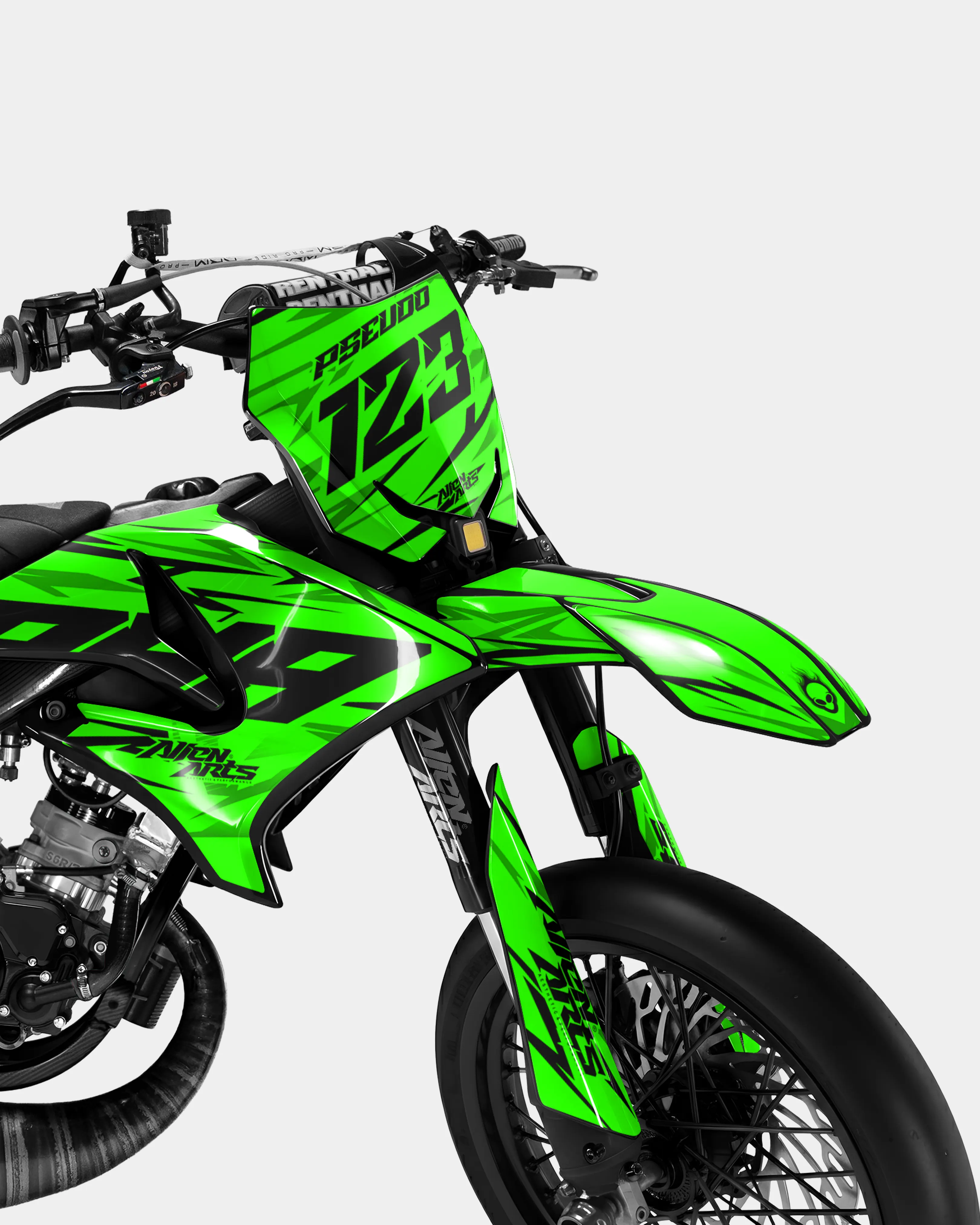 0RBIS - Kit deco YAMAHA DT 50cc - Vert - Image 2