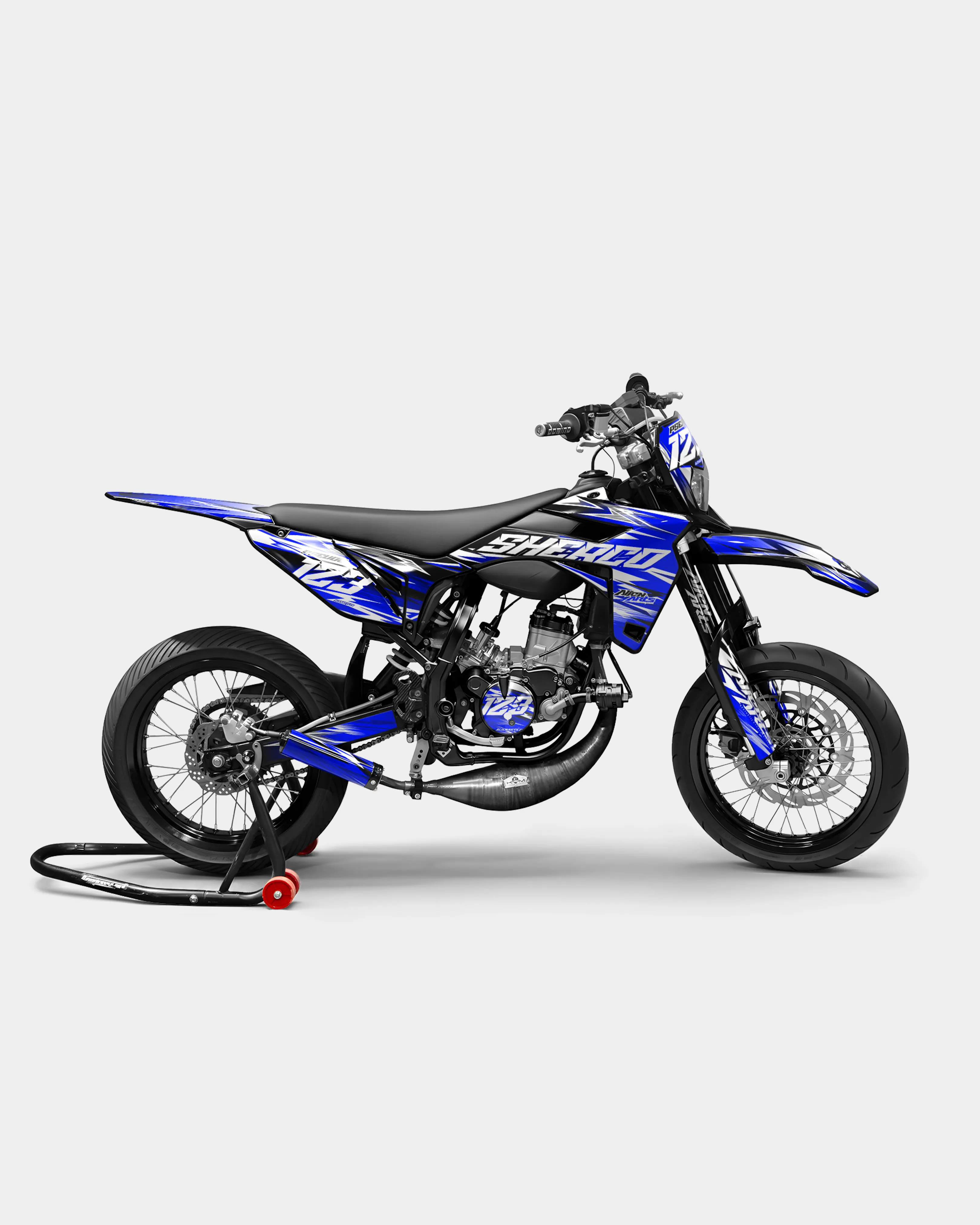 AUROPE - Kit deco SHERCO 50cc - Bleu foncé