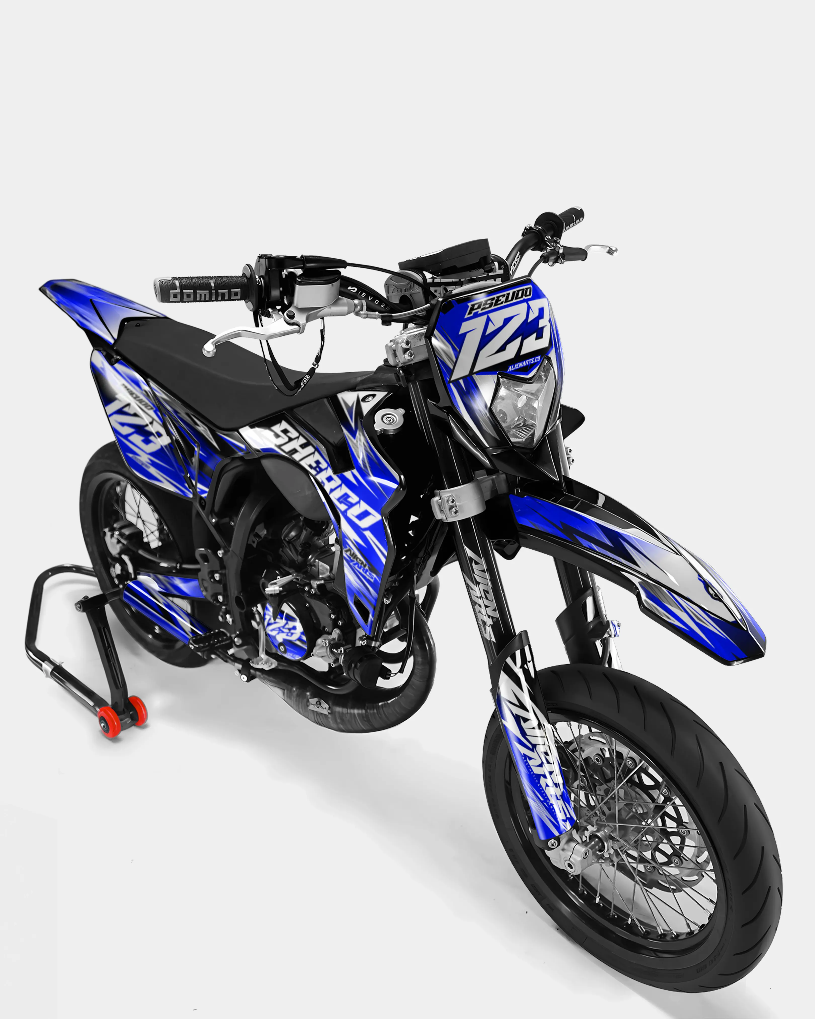 AUROPE - Kit deco SHERCO 50cc - Bleu foncé - Image 2
