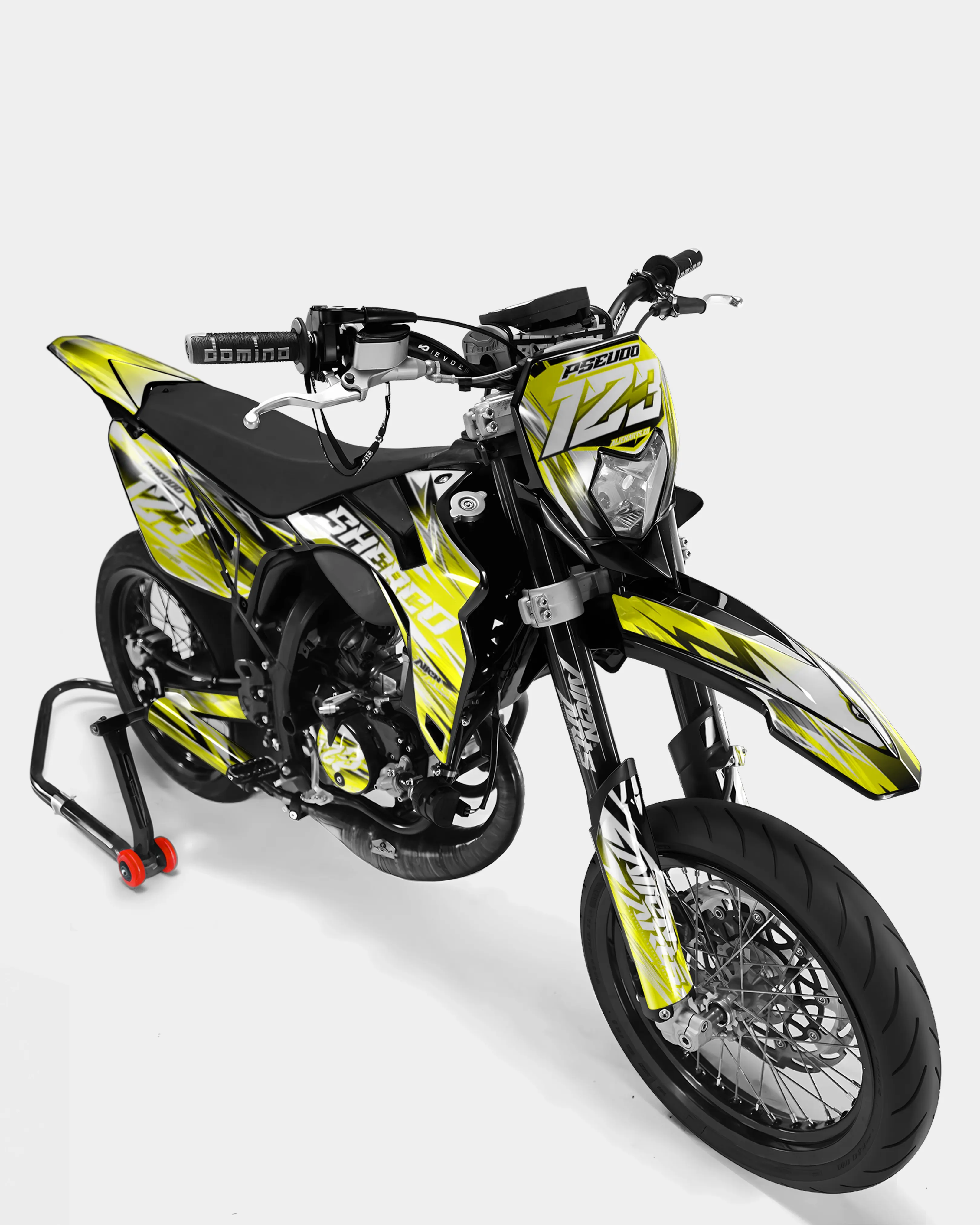 AUROPE - Kit deco SHERCO 50cc - Jaune - Image 2