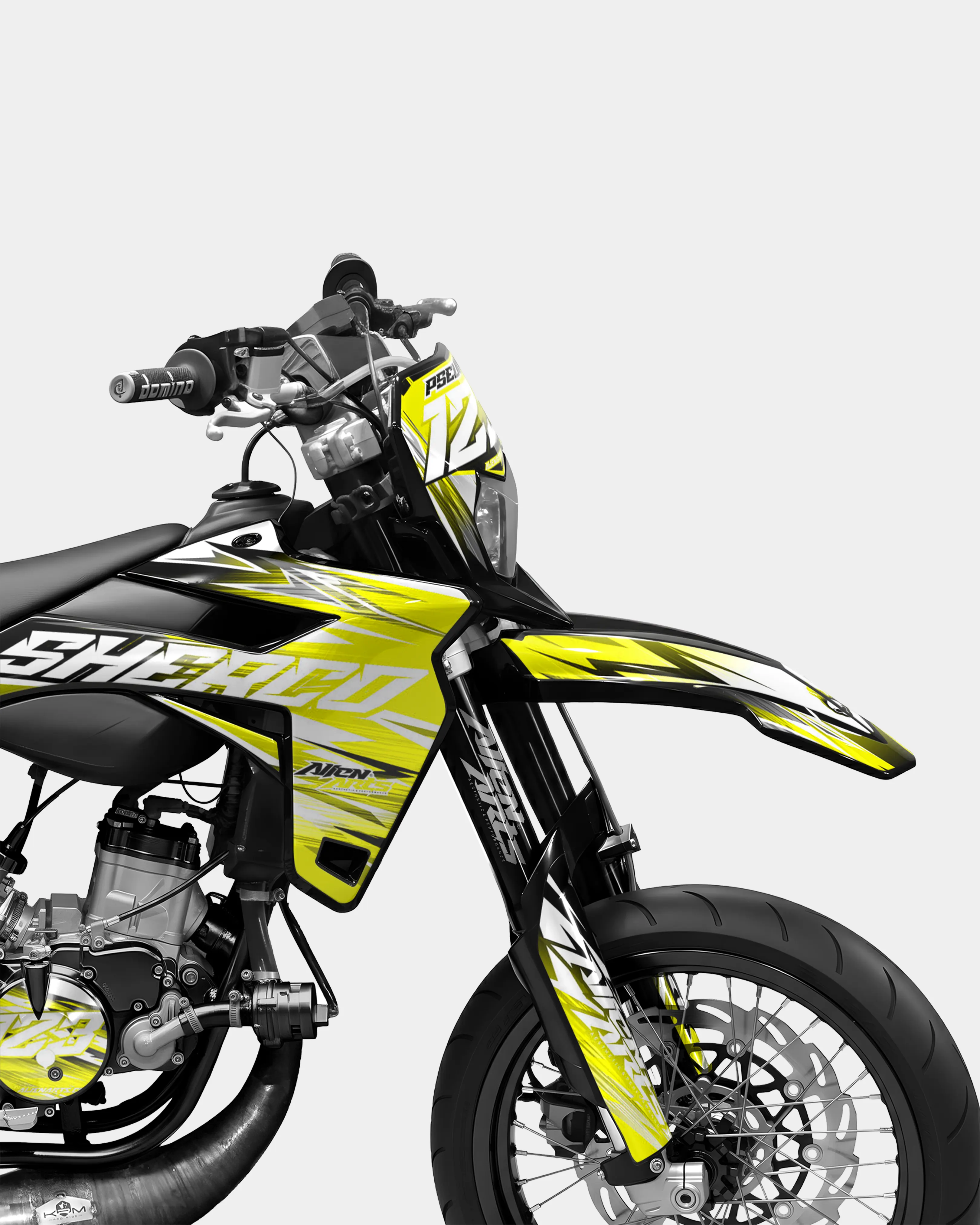 AUROPE - Kit deco SHERCO 50cc - Jaune - Image 3
