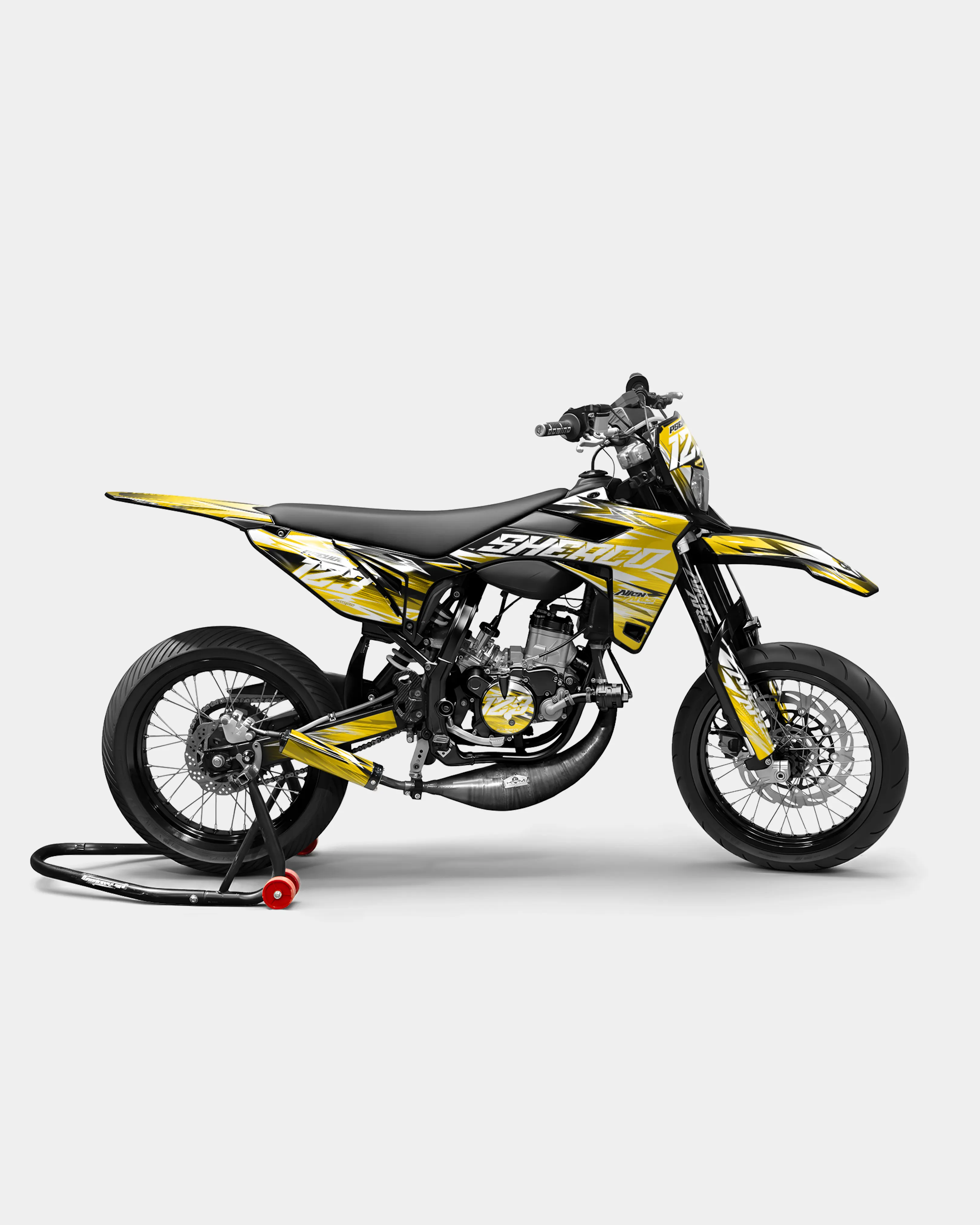 AUROPE - Kit deco SHERCO 50cc - Jaune foncé