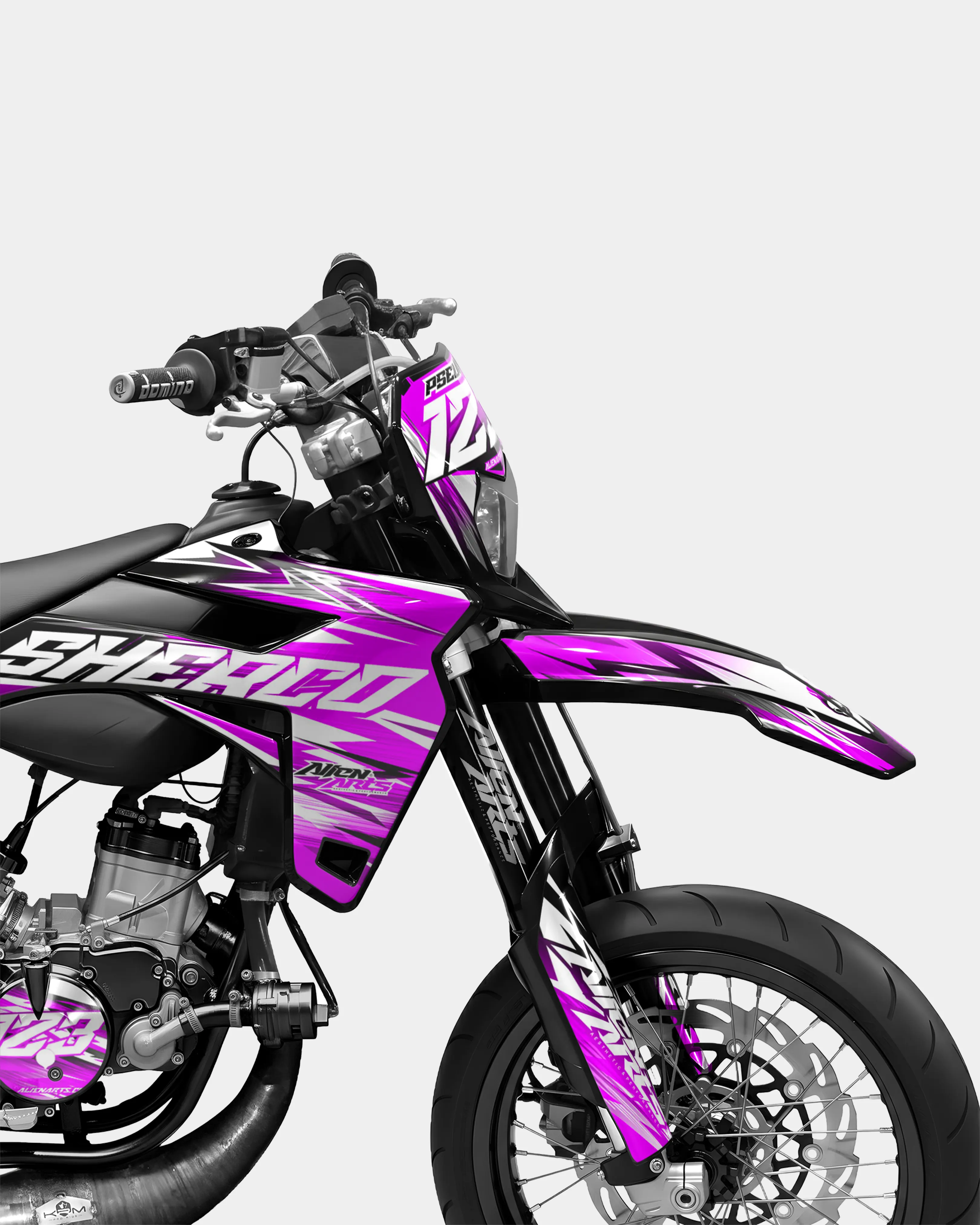 AUROPE - Kit deco SHERCO 50cc - Rose - Image 3