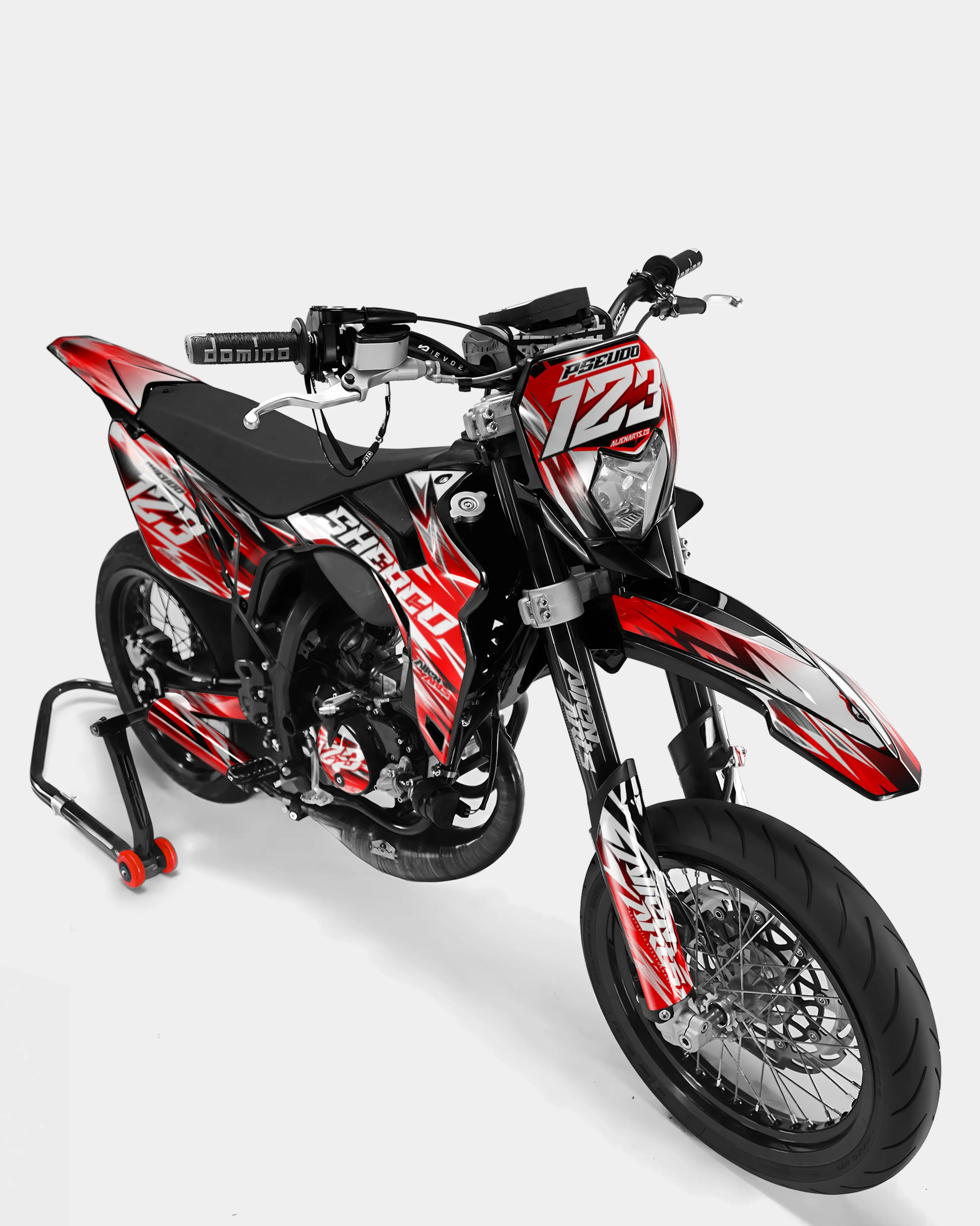 AUROPE - Kit deco SHERCO 50cc - Rouge - Image 2