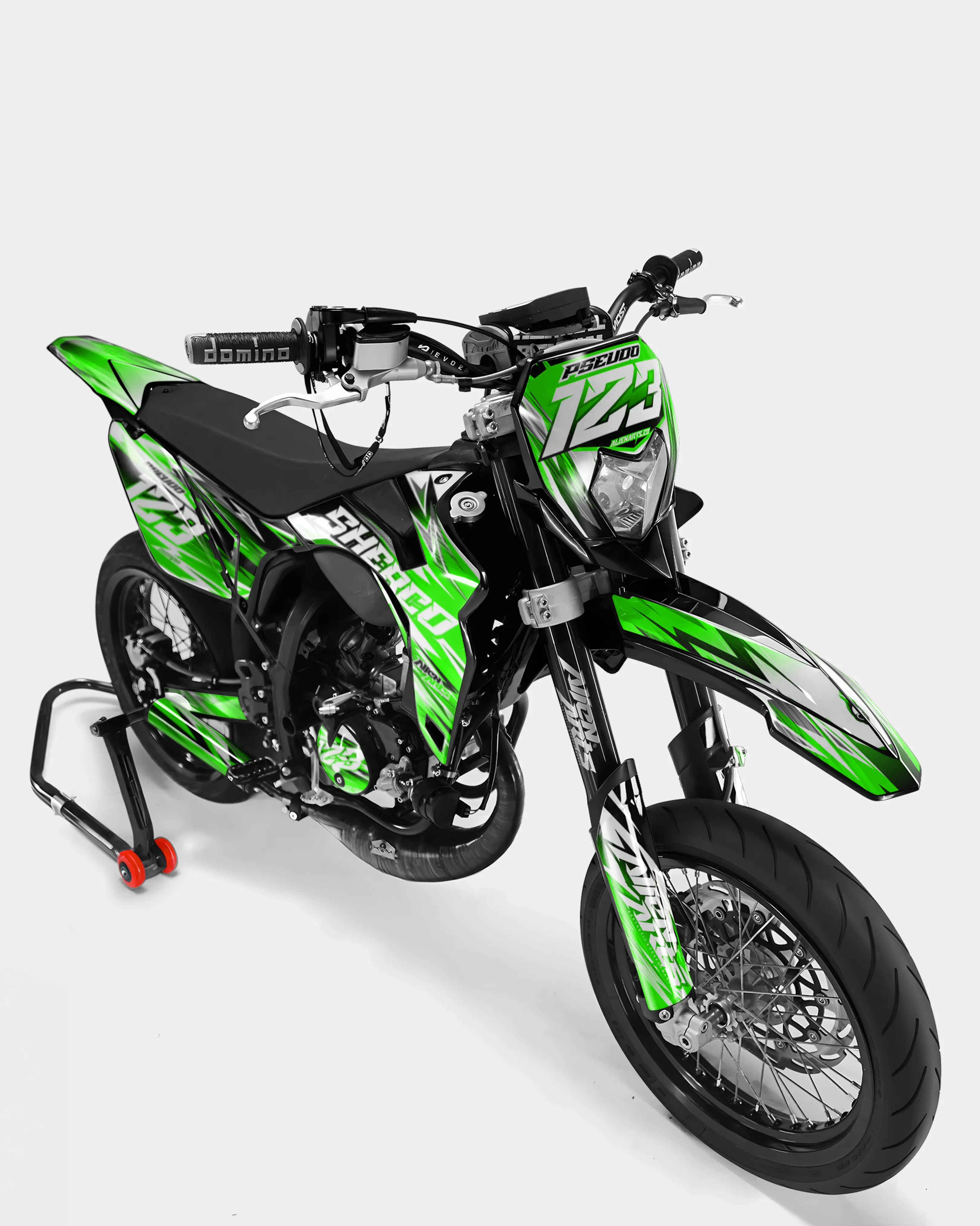 AUROPE - Kit deco SHERCO 50cc - Vert - Image 2