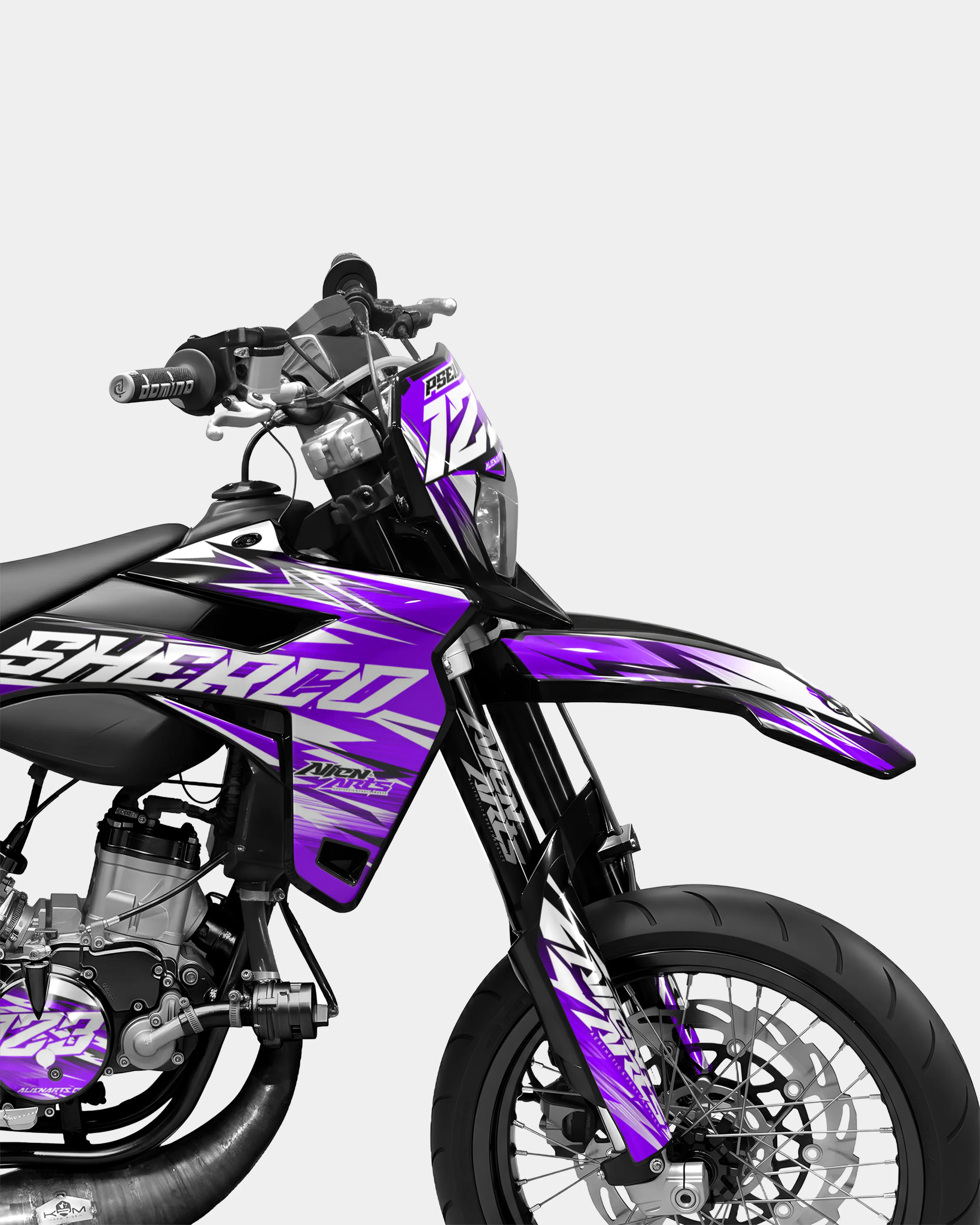 AUROPE - Kit deco SHERCO 50cc - Violet - Image 3