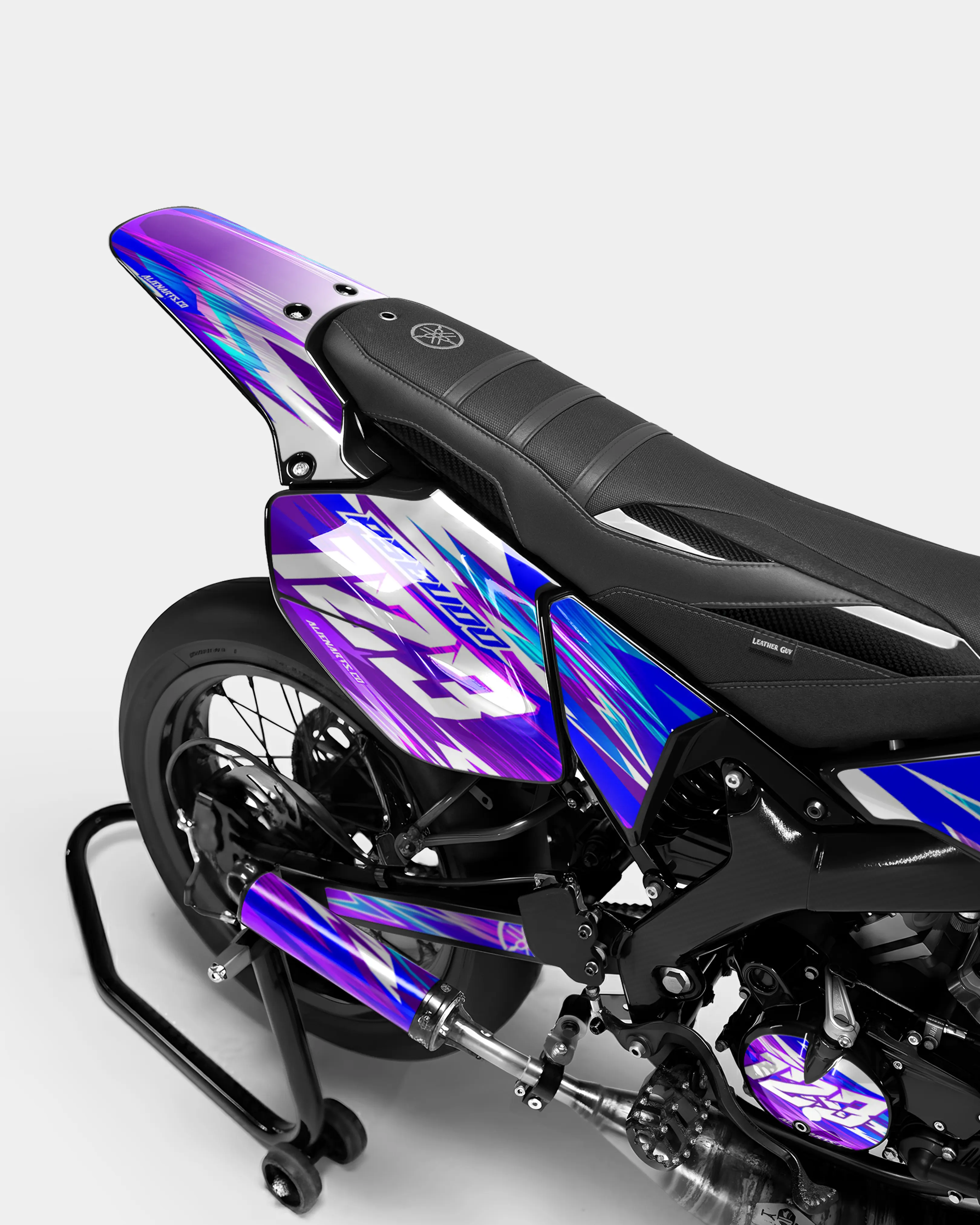 AUROPE - Kit deco YAMAHA DT 50cc - Bleu Rose - Image 3