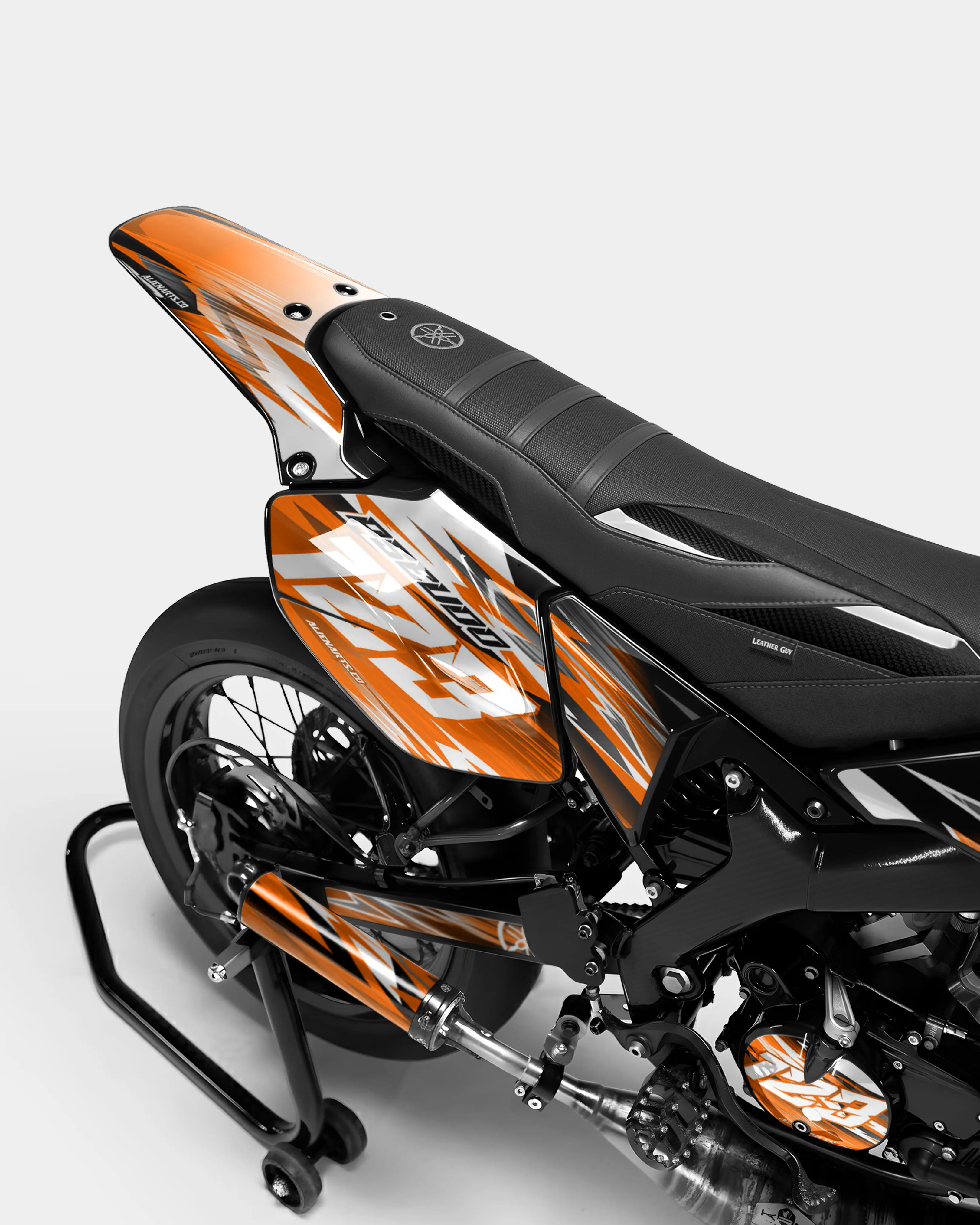 AUROPE - Kit deco YAMAHA DT 50cc - Orange - Image 3