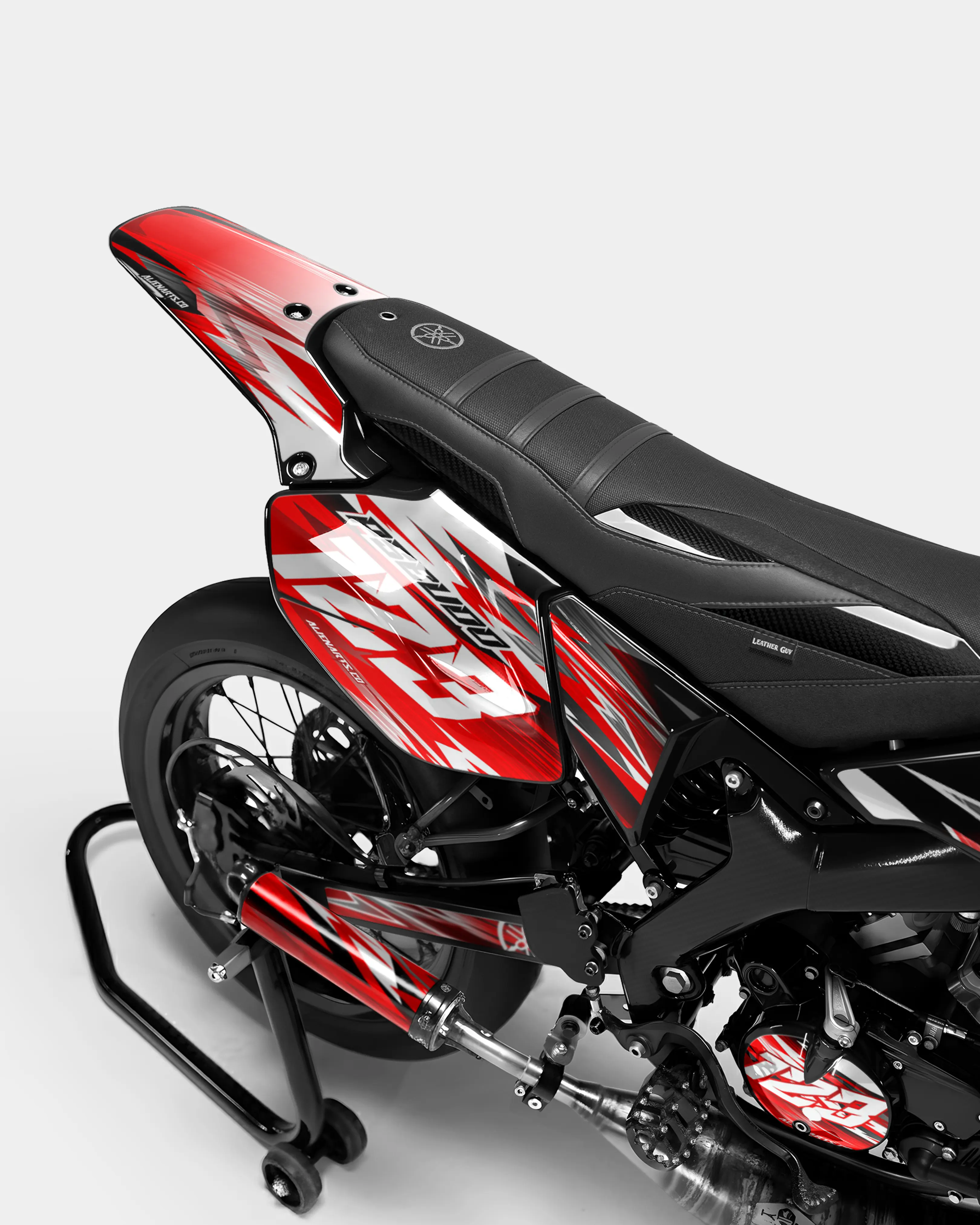 AUROPE - Kit deco YAMAHA DT 50cc - Rouge - Image 3