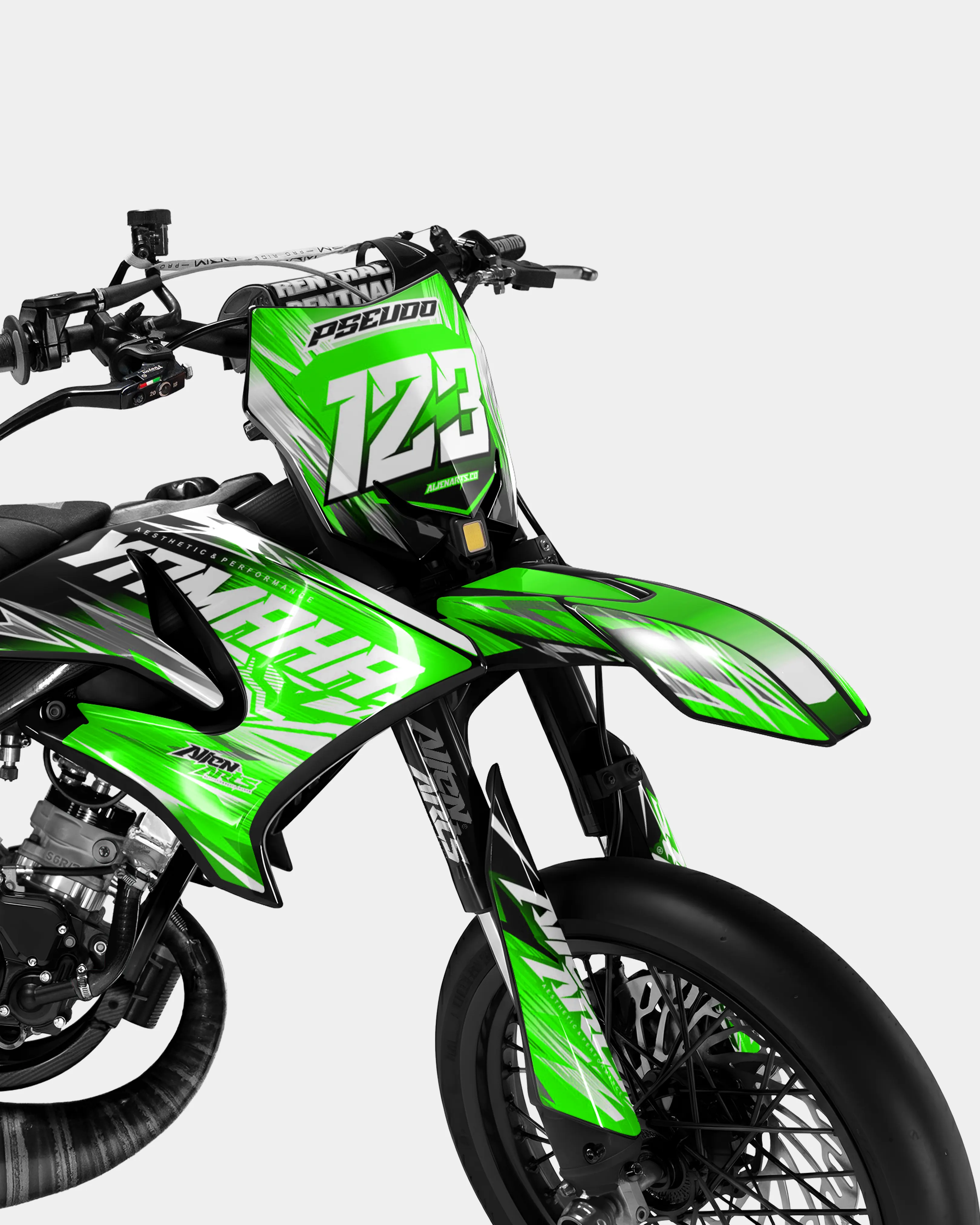 AUROPE - Kit deco YAMAHA DT 50cc - Vert - Image 2