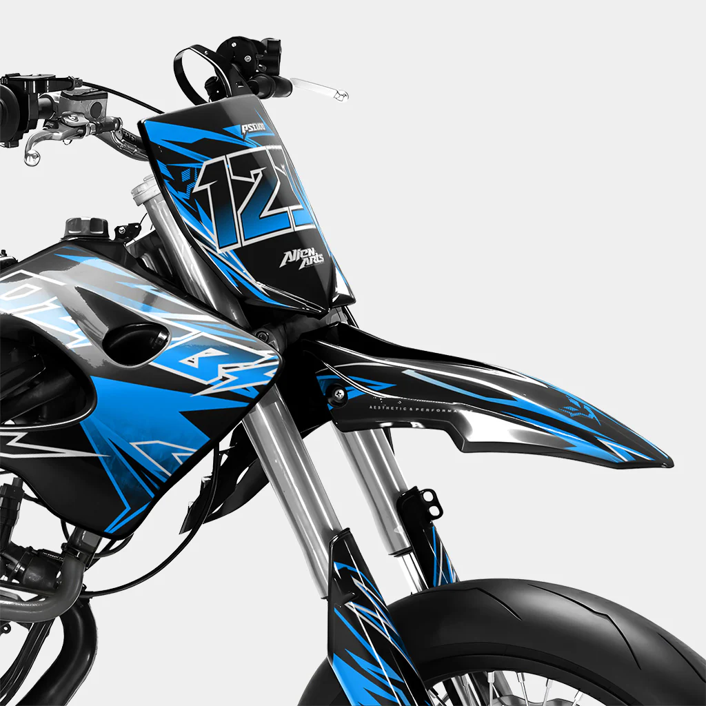 BRUME - Kit deco DERBI 50cc - Bleu - Image 2