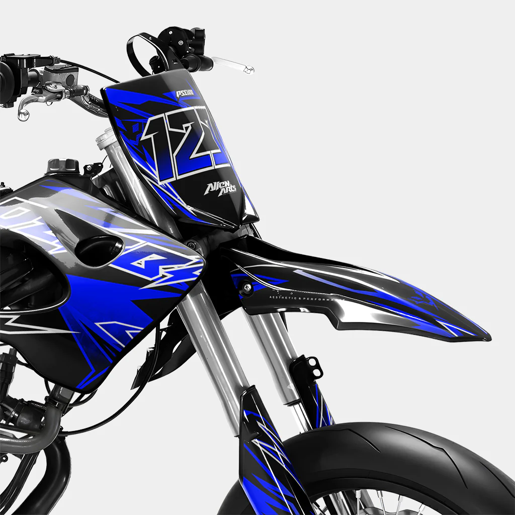 BRUME - Kit deco DERBI 50cc - Bleu Foncé - Image 2