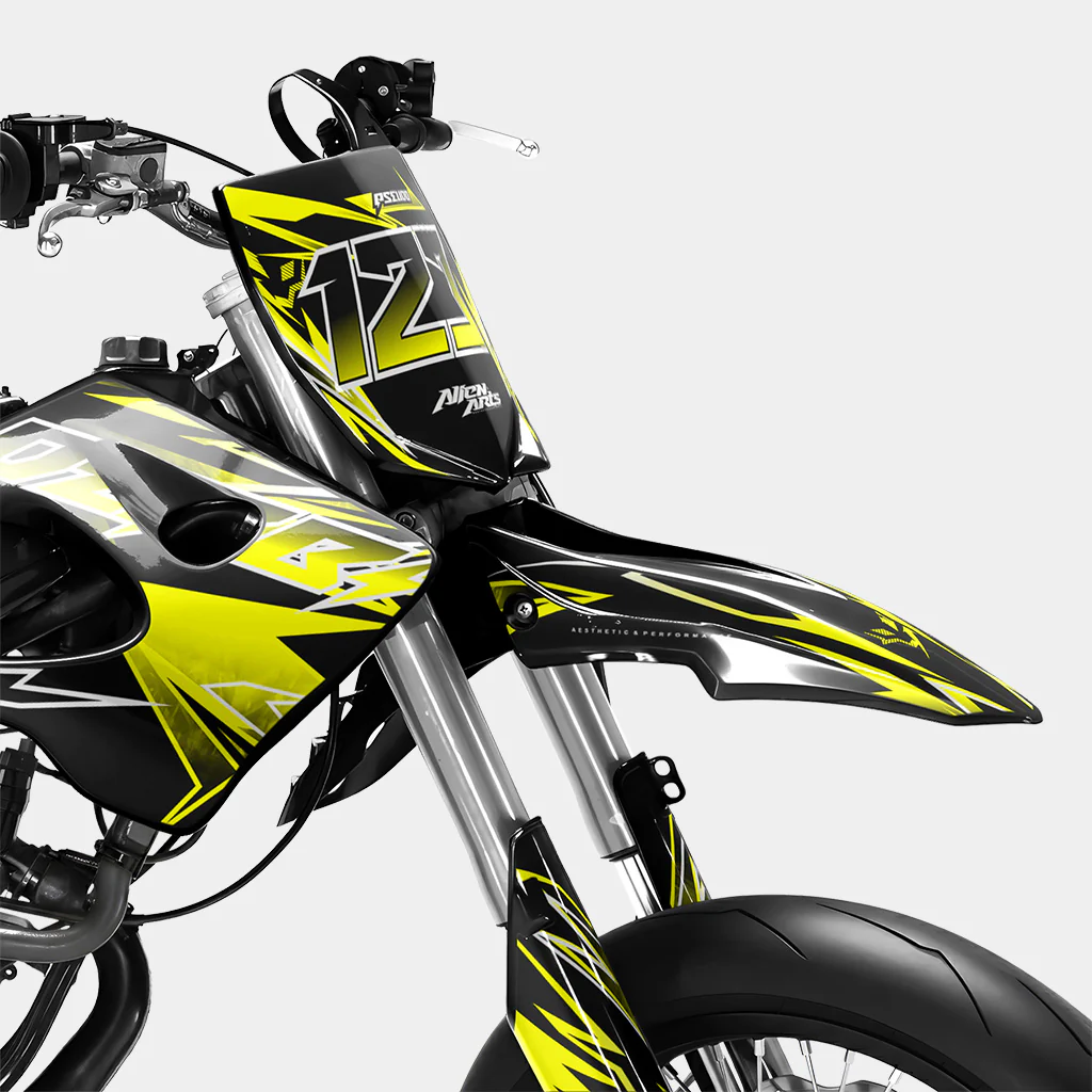 BRUME - Kit deco DERBI 50cc - Jaune - Image 2