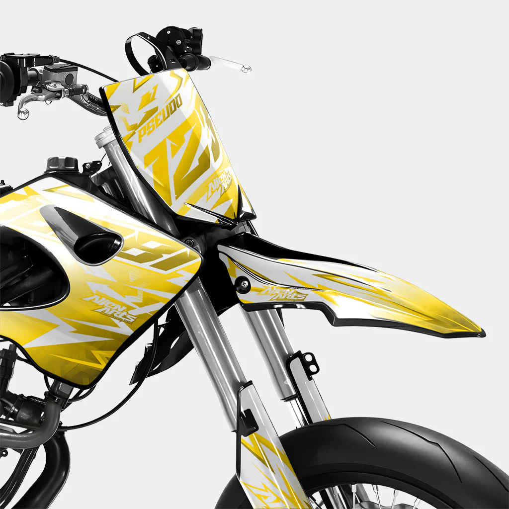 CALYPSO - Kit deco DERBI 50cc - Jaune Foncé - Image 2