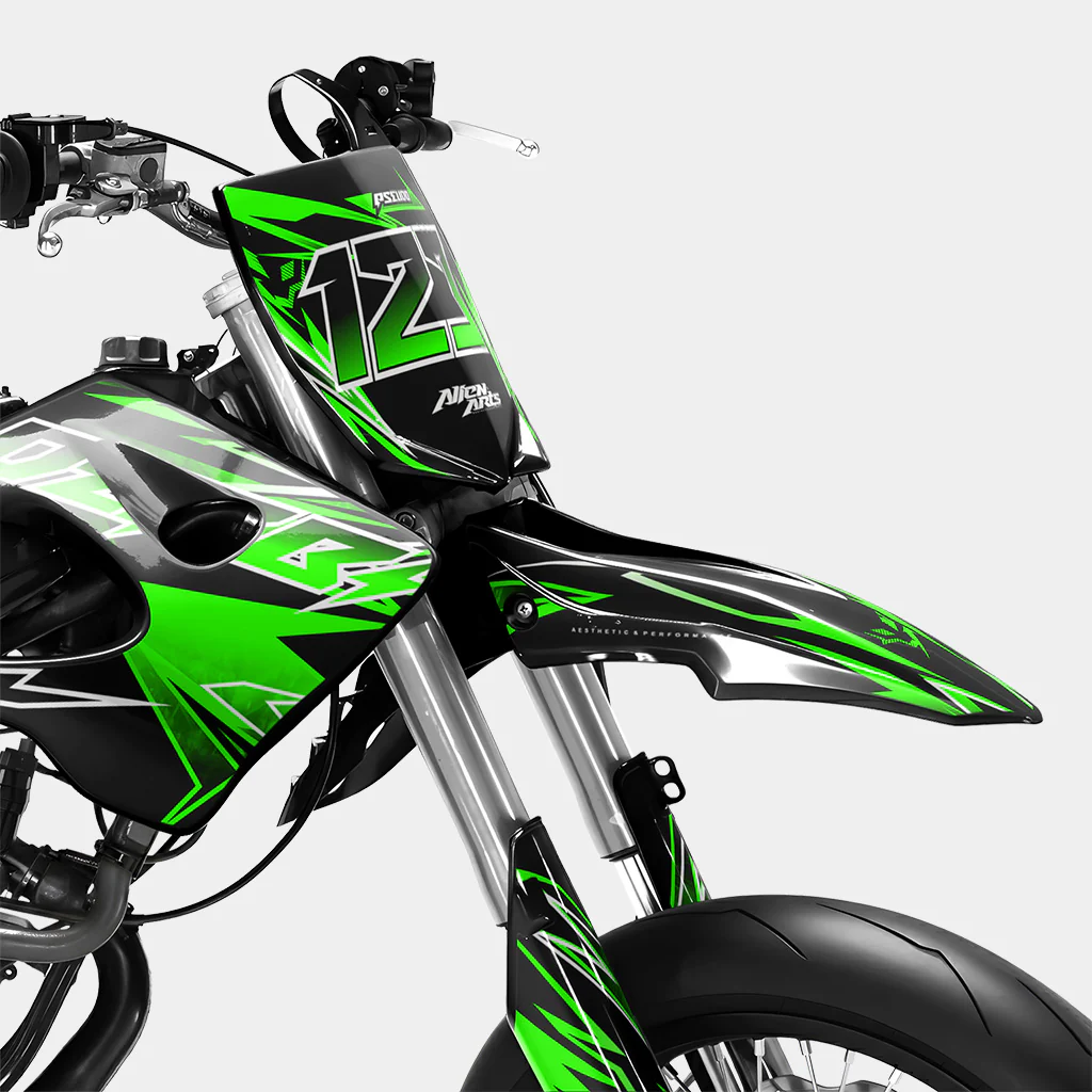 BRUME - Kit deco DERBI 50cc - Vert - Image 2