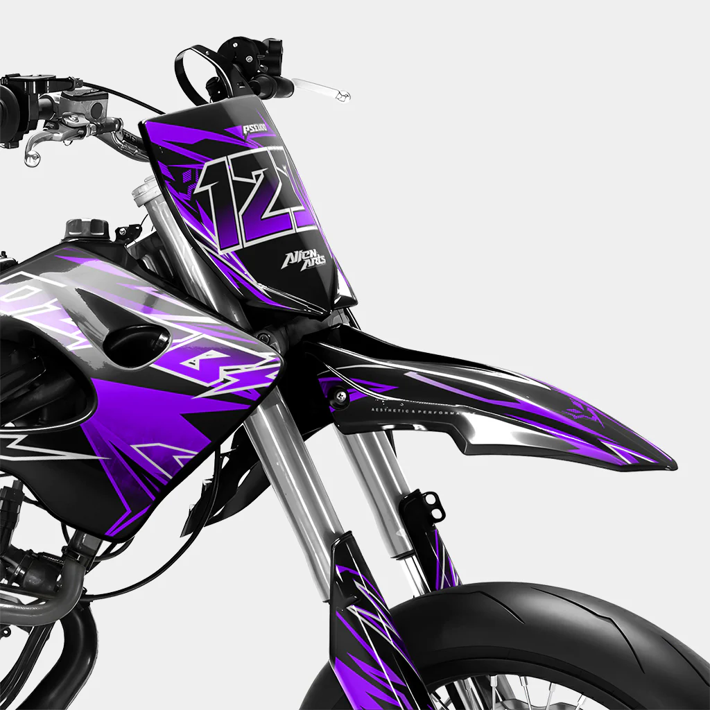 BRUME - Kit deco DERBI 50cc - Violet - Image 2