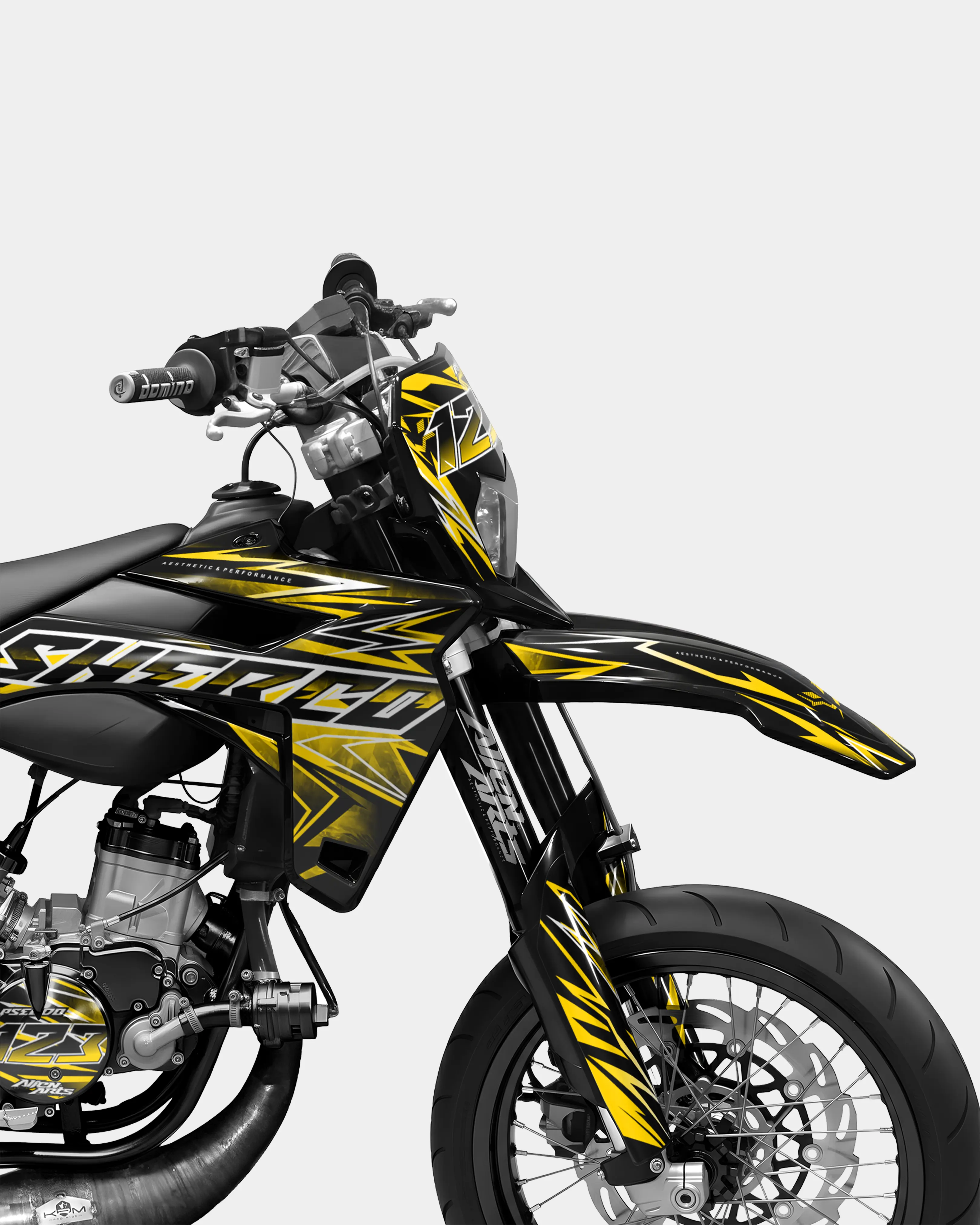 BRUME - Kit deco SHERCO 50cc - Jaune foncé - Image 3
