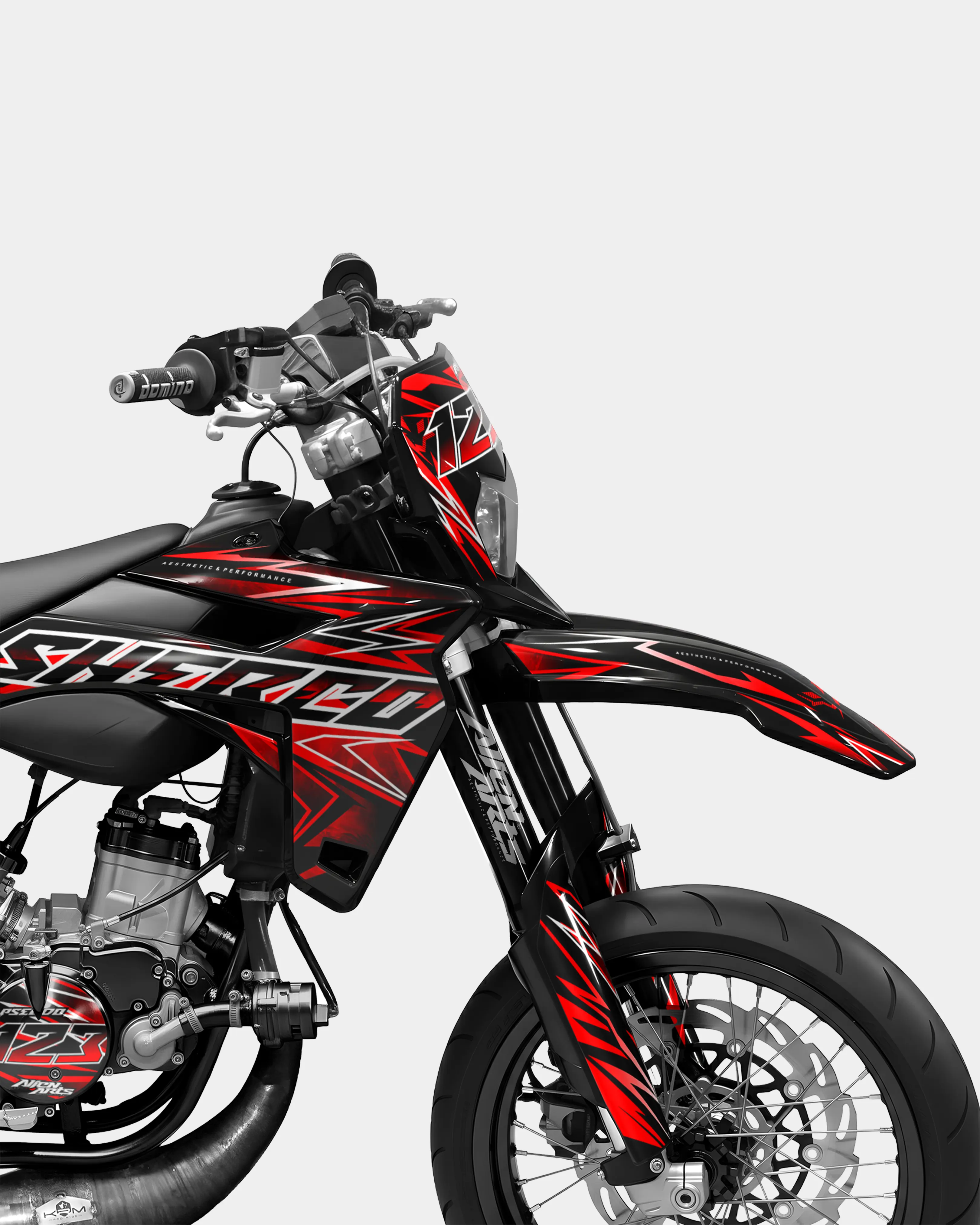 BRUME - Kit deco SHERCO 50cc - Rouge - Image 3
