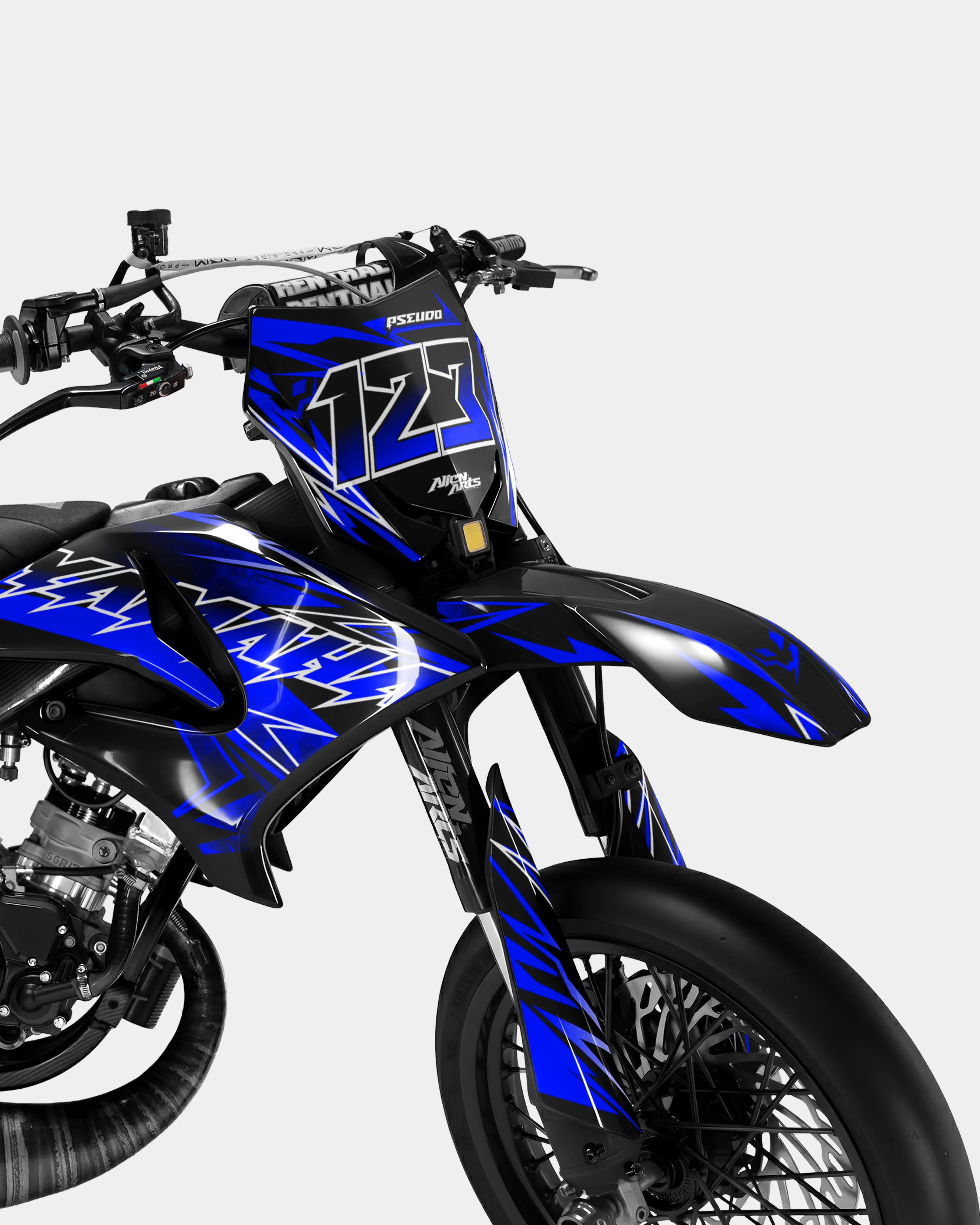 BRUME - Kit deco YAMAHA DT 50cc - Bleu foncé - Image 2