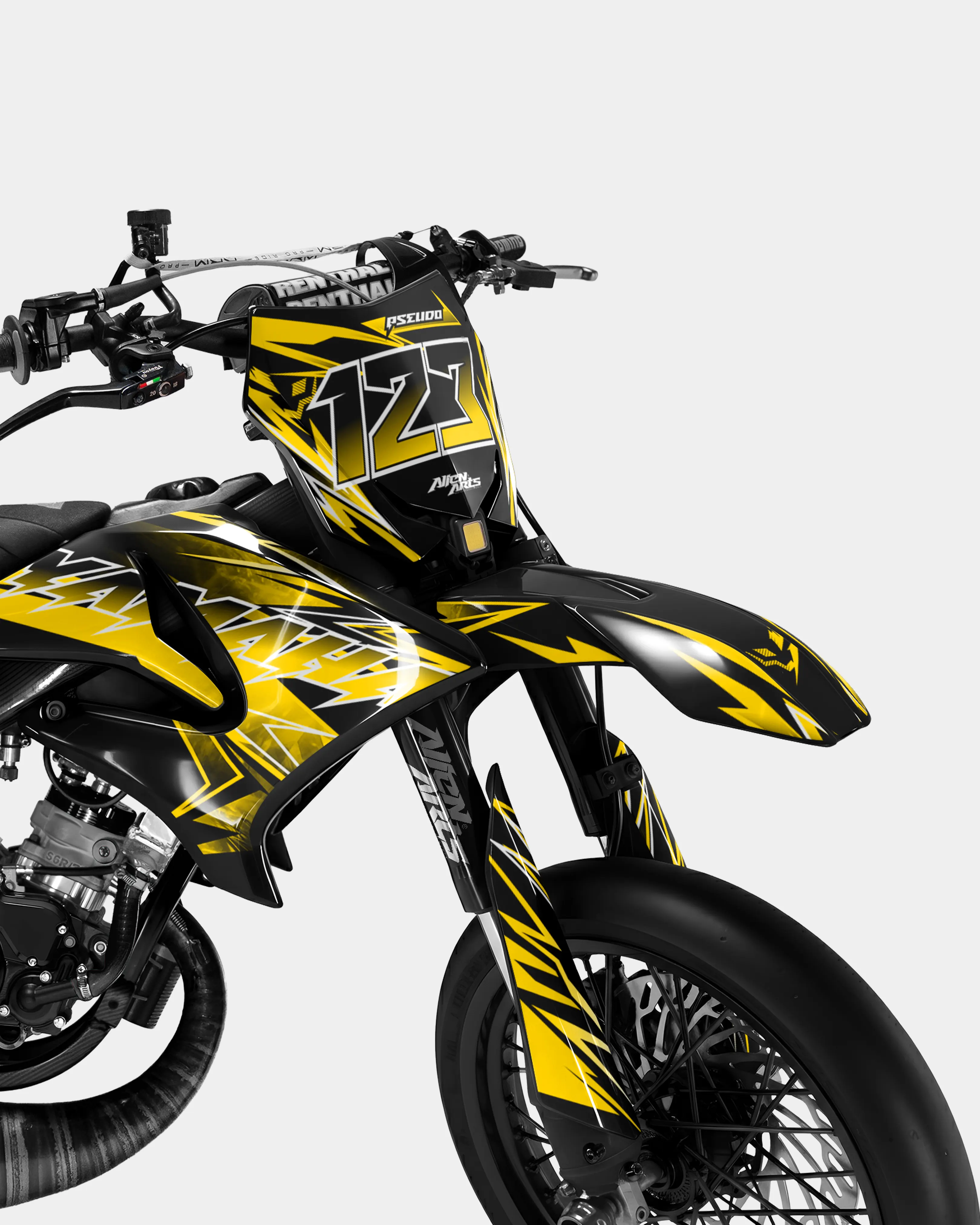BRUME - Kit deco YAMAHA DT 50cc - Jaune foncé - Image 2