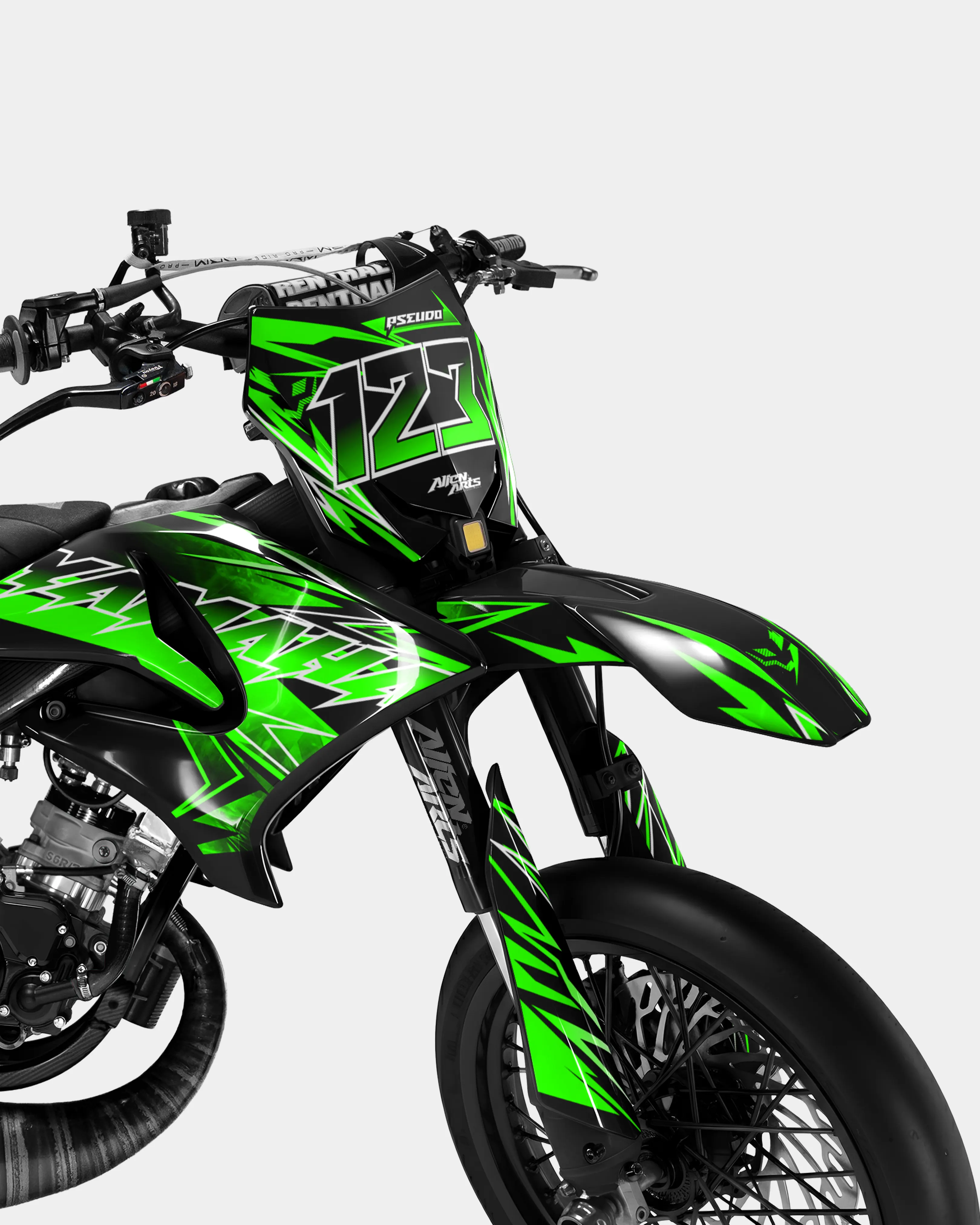 BRUME - Kit deco YAMAHA DT 50cc - Vert - Image 2