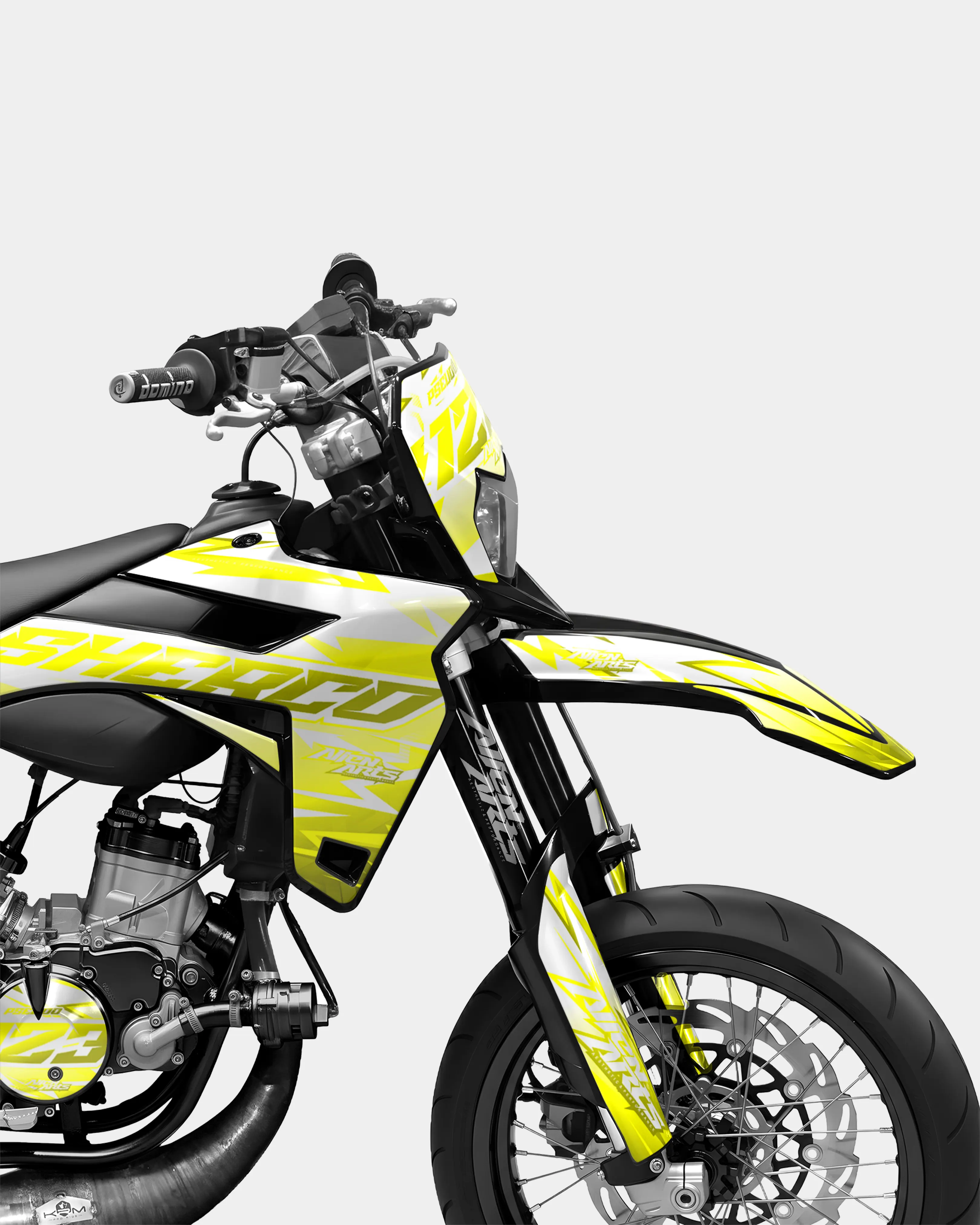 CALYPSO - Kit deco SHERCO 50cc - Jaune - Image 3