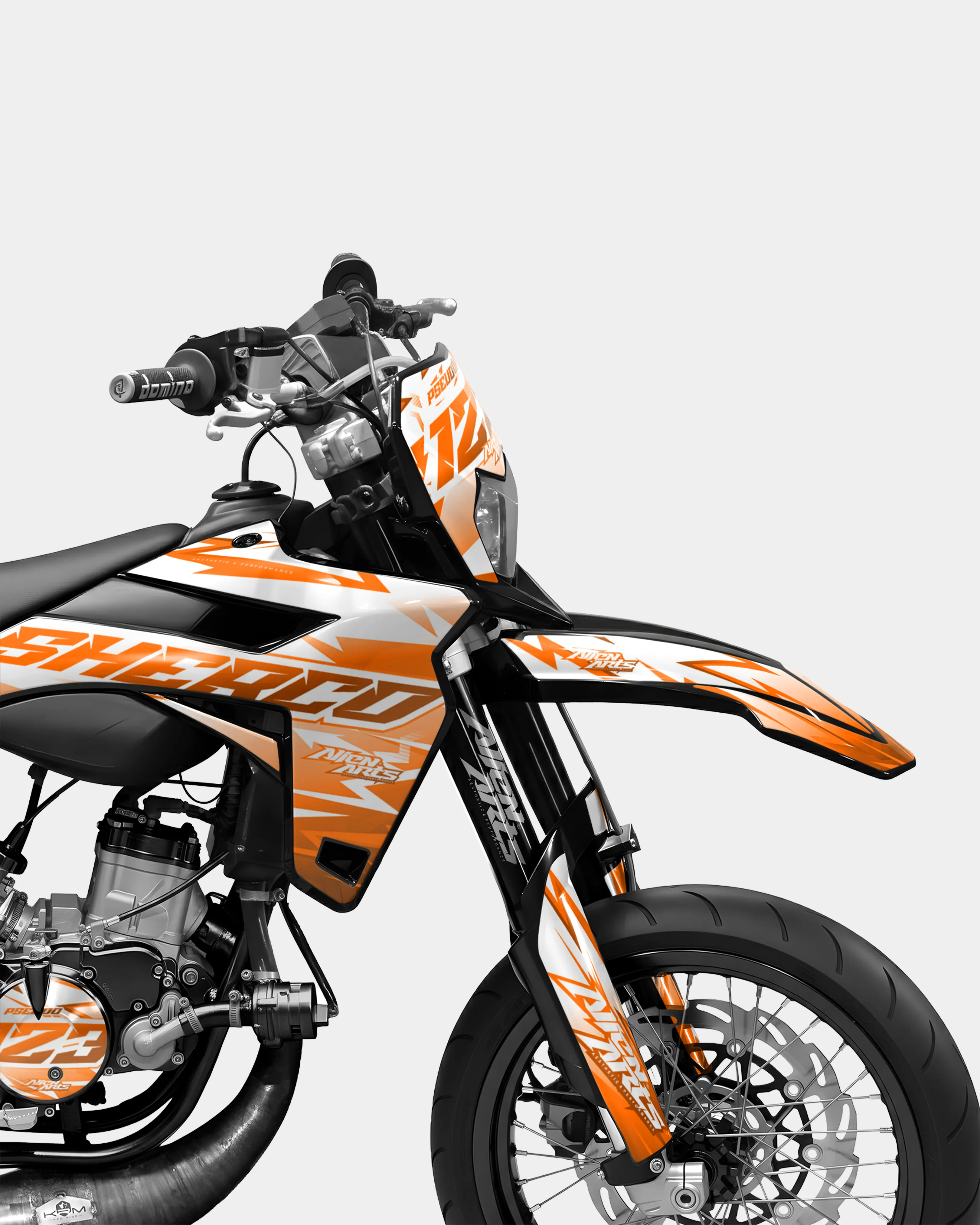 CALYPSO - Kit deco SHERCO 50cc - Orange - Image 3