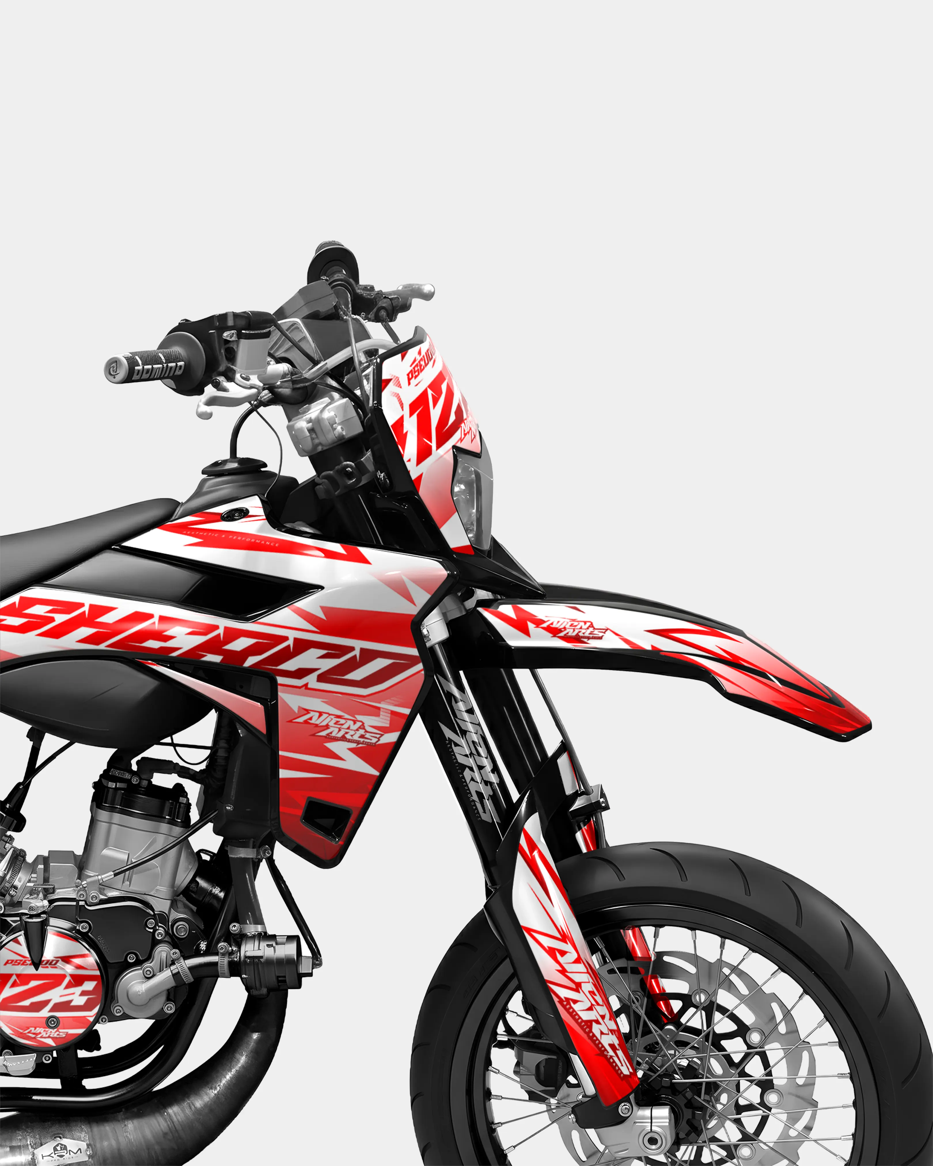 CALYPSO - Kit deco SHERCO 50cc - Rouge - Image 3