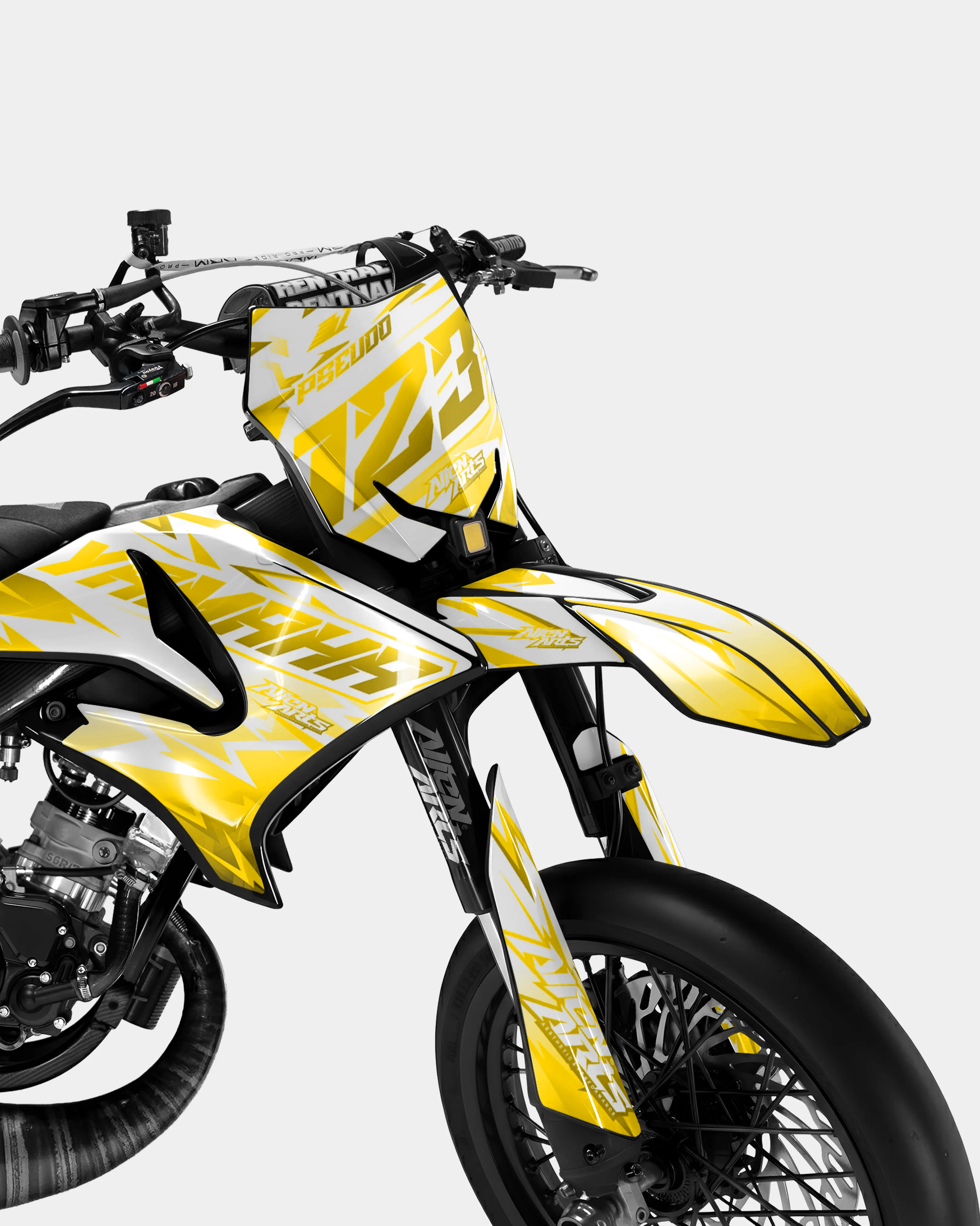 CALYPSO - Kit deco YAMAHA DT 50cc - Jaune foncé - Image 2