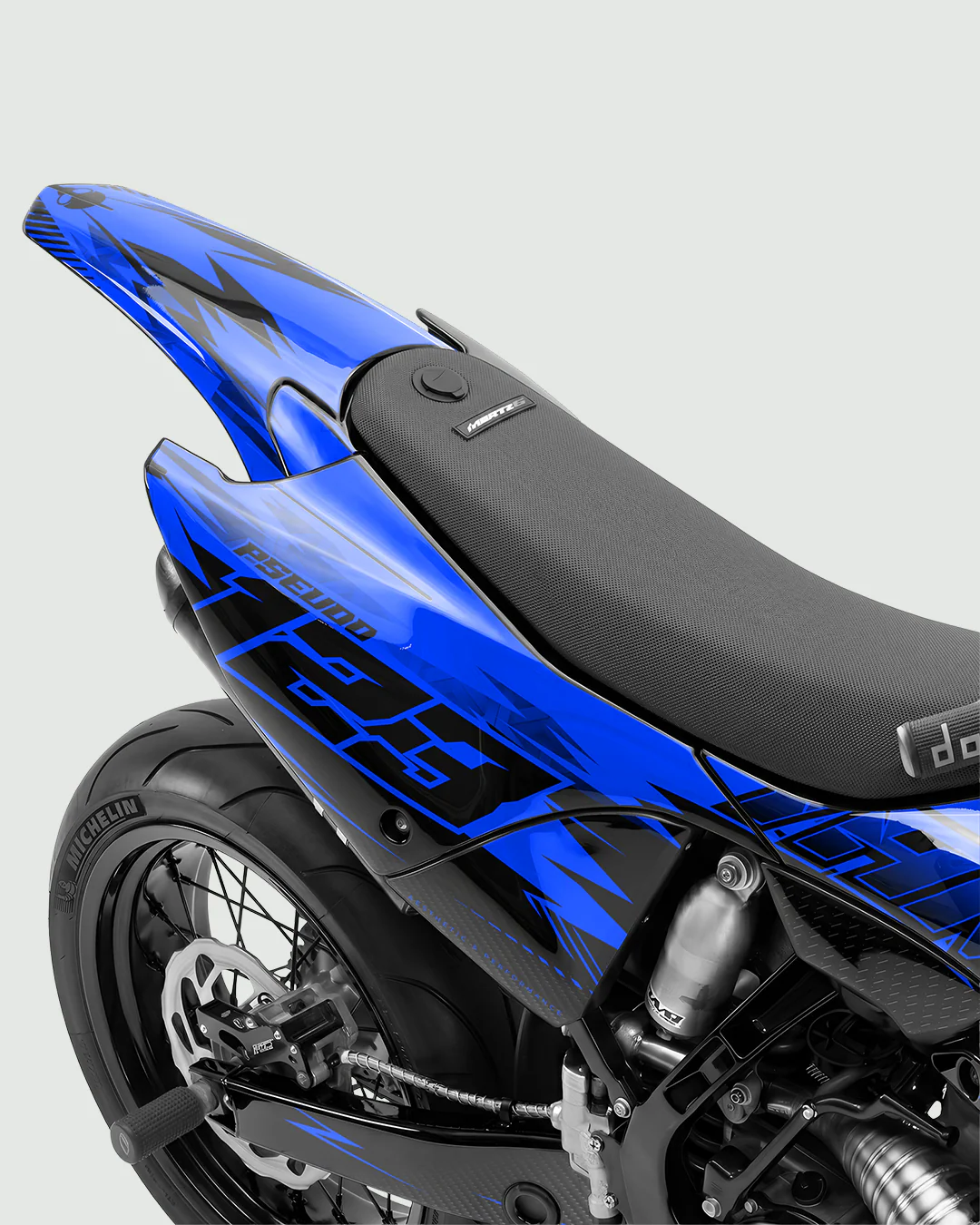CARBX - Kit Déco Supermotard Semi-Personnalisable - Bleu - Image 3