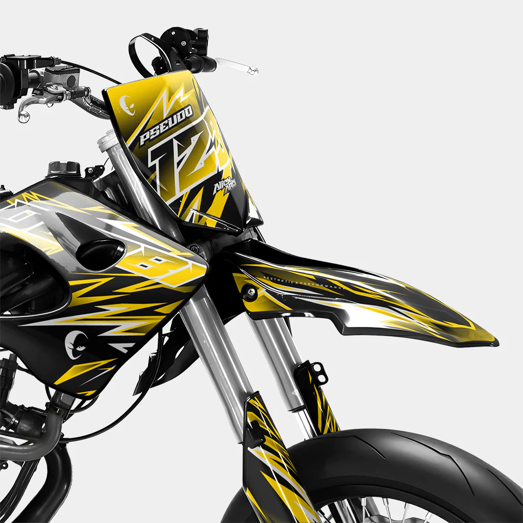 CIEL - Kit deco DERBI 50cc - Jaune Foncé - Image 2