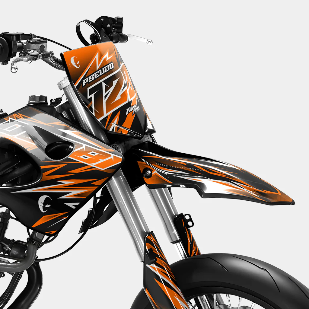 CIEL - Kit deco DERBI 50cc - Orange - Image 2