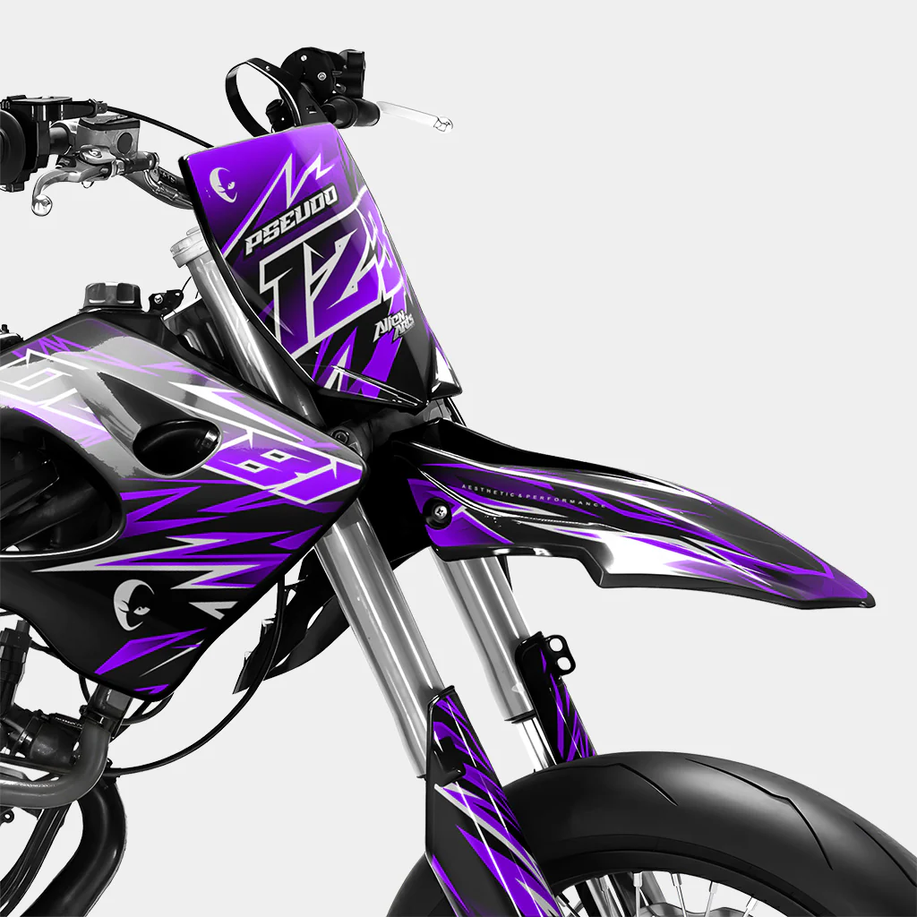 CIEL - Kit deco DERBI 50cc - Violet - Image 2