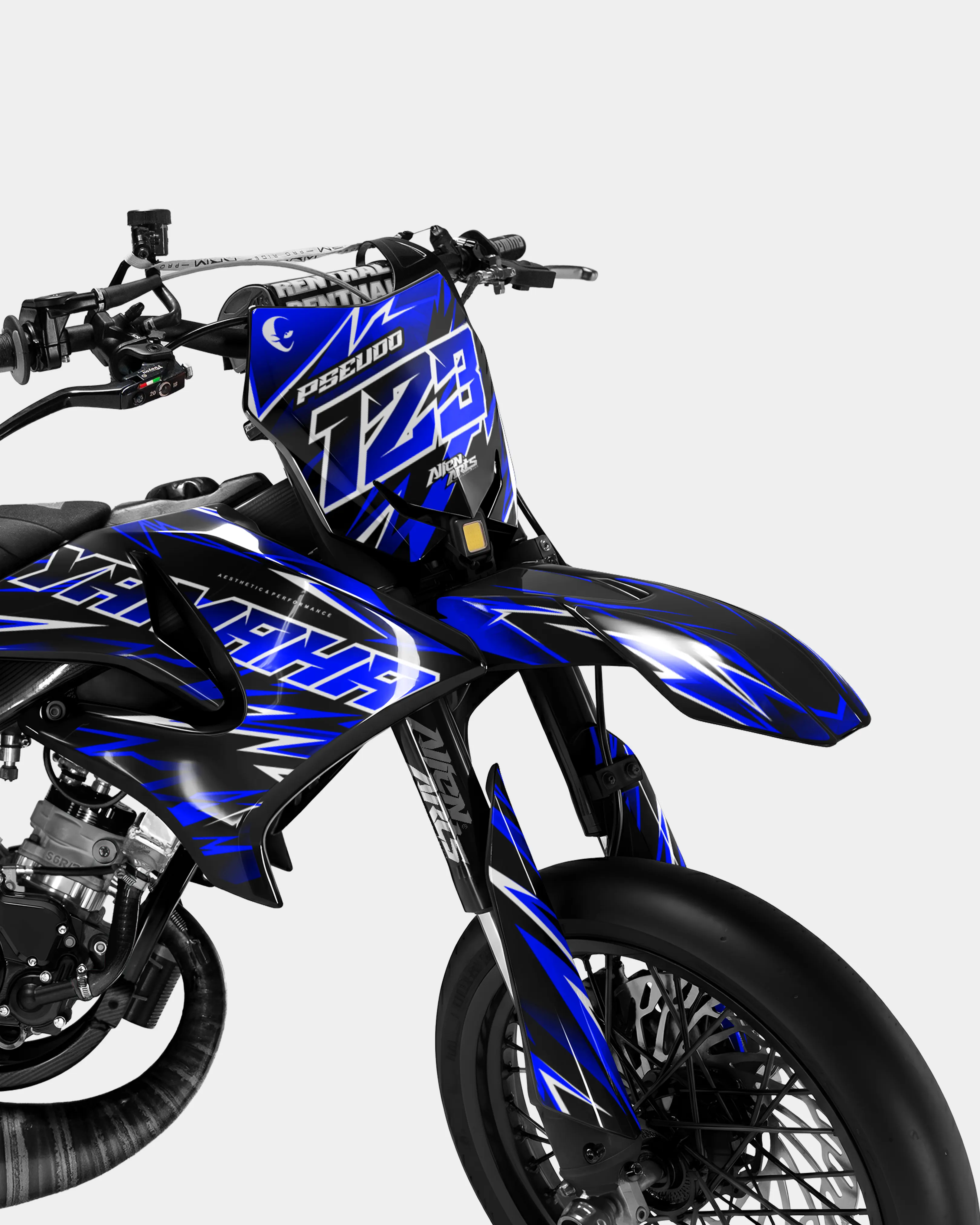 CIEL - Kit deco YAMAHA DT 50cc - Bleu foncé - Image 2