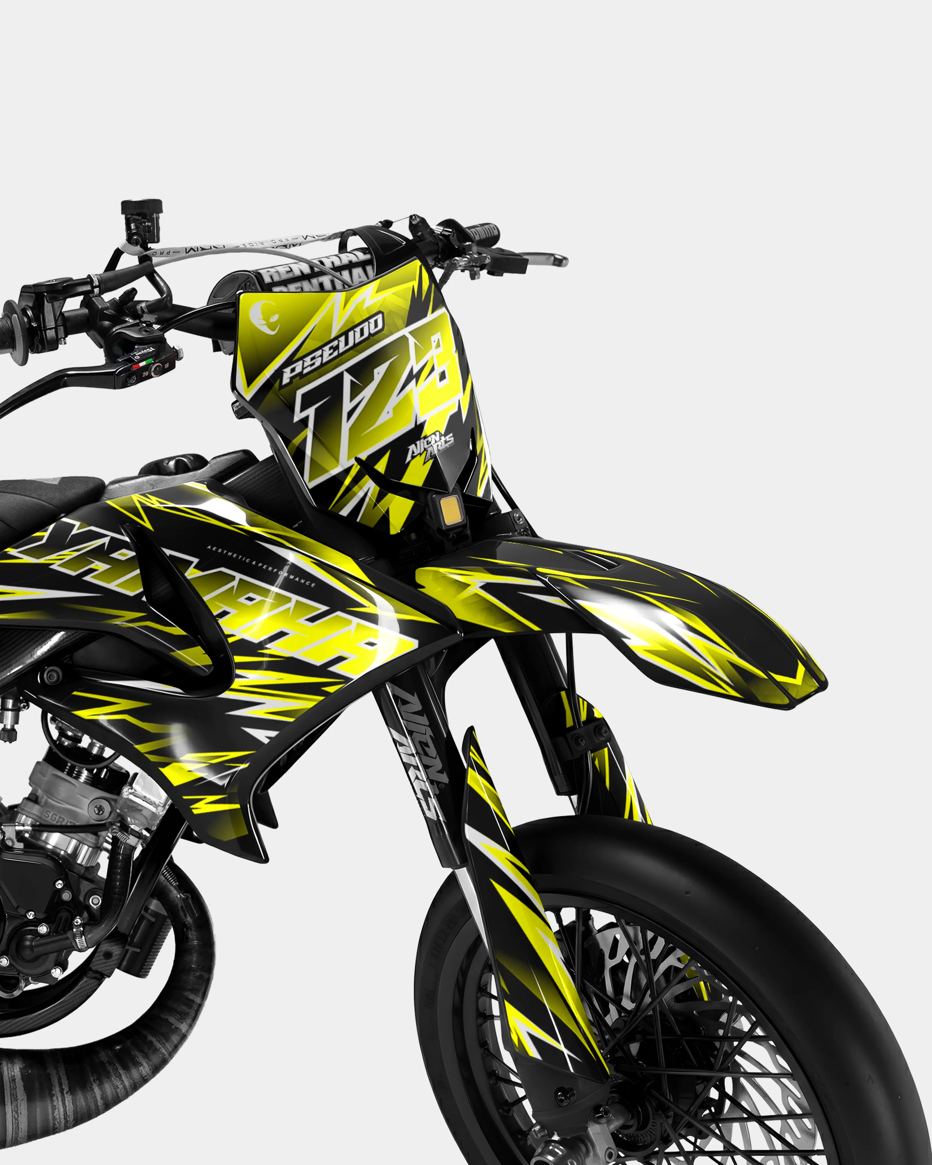 CIEL - Kit deco YAMAHA DT 50cc - Jaune - Image 2
