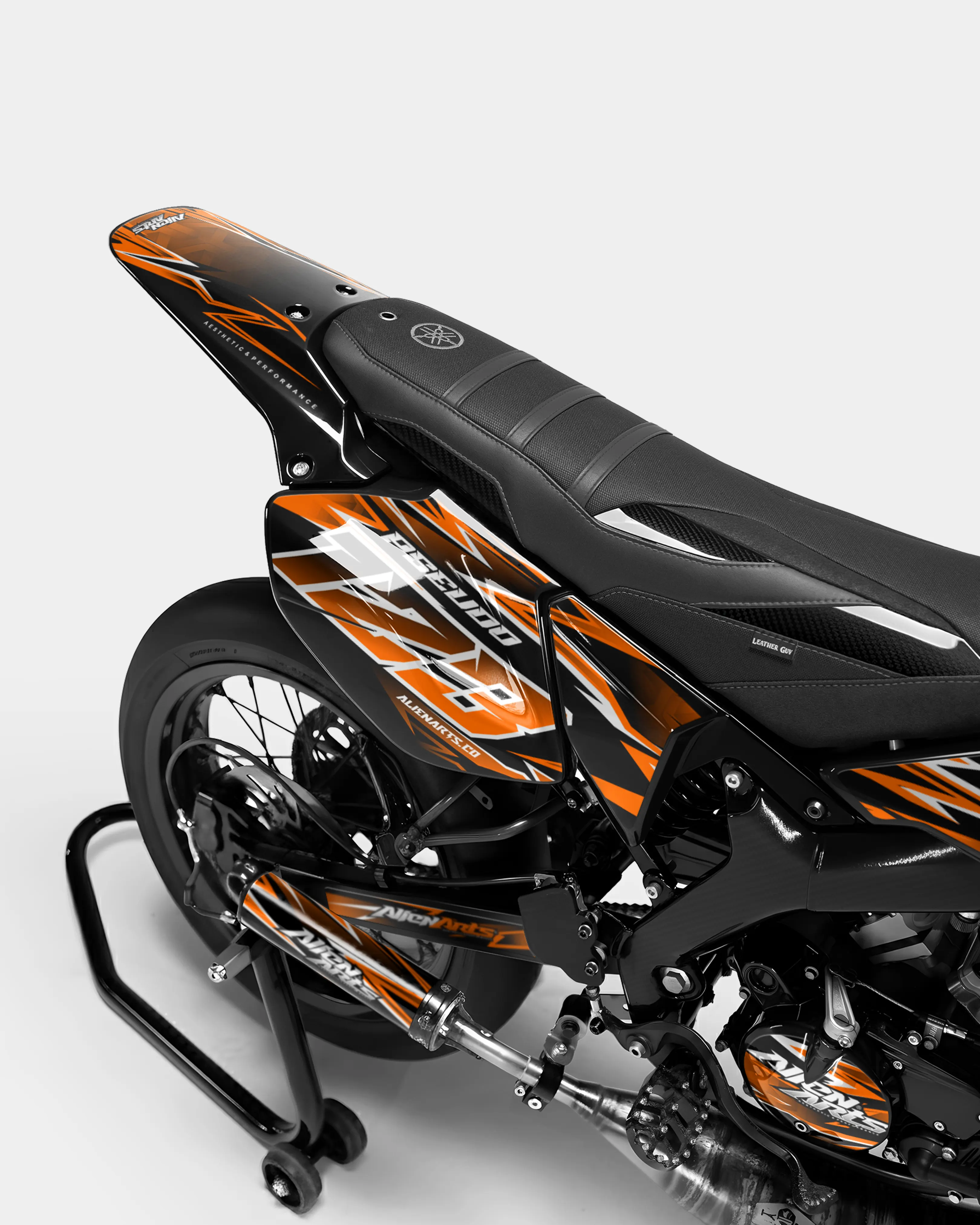CIEL - Kit deco YAMAHA DT 50cc - Orange - Image 3