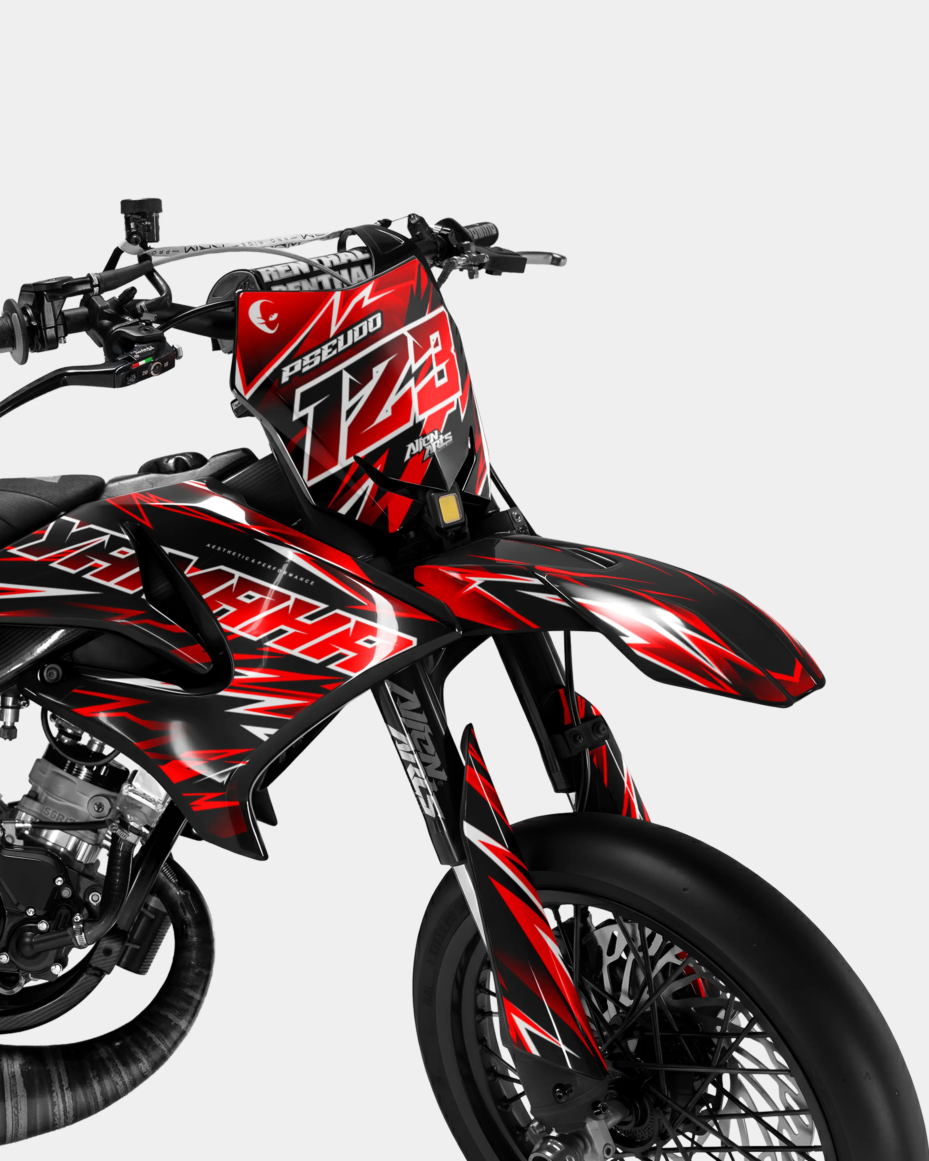CIEL - Kit deco YAMAHA DT 50cc - Rouge - Image 2