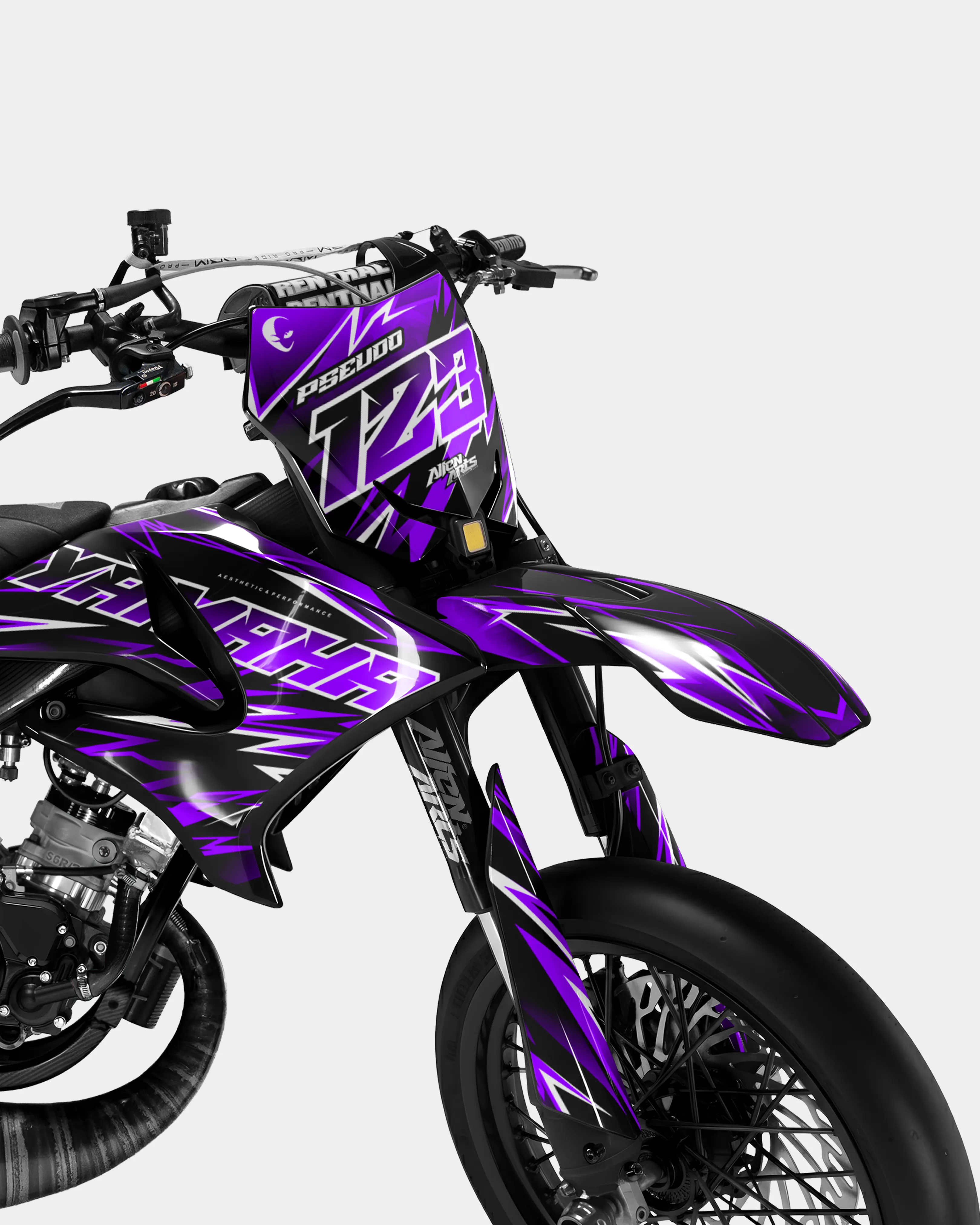 CIEL - Kit deco YAMAHA DT 50cc - Violet - Image 2