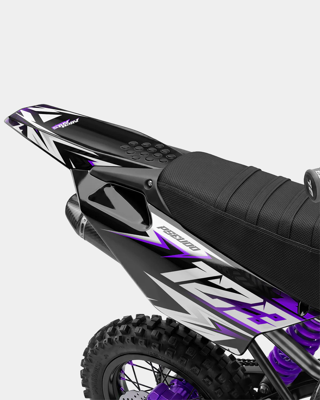 CRYNEX - Kit Déco Dirt Bike Semi-Personnalisable - Violet - Image 3