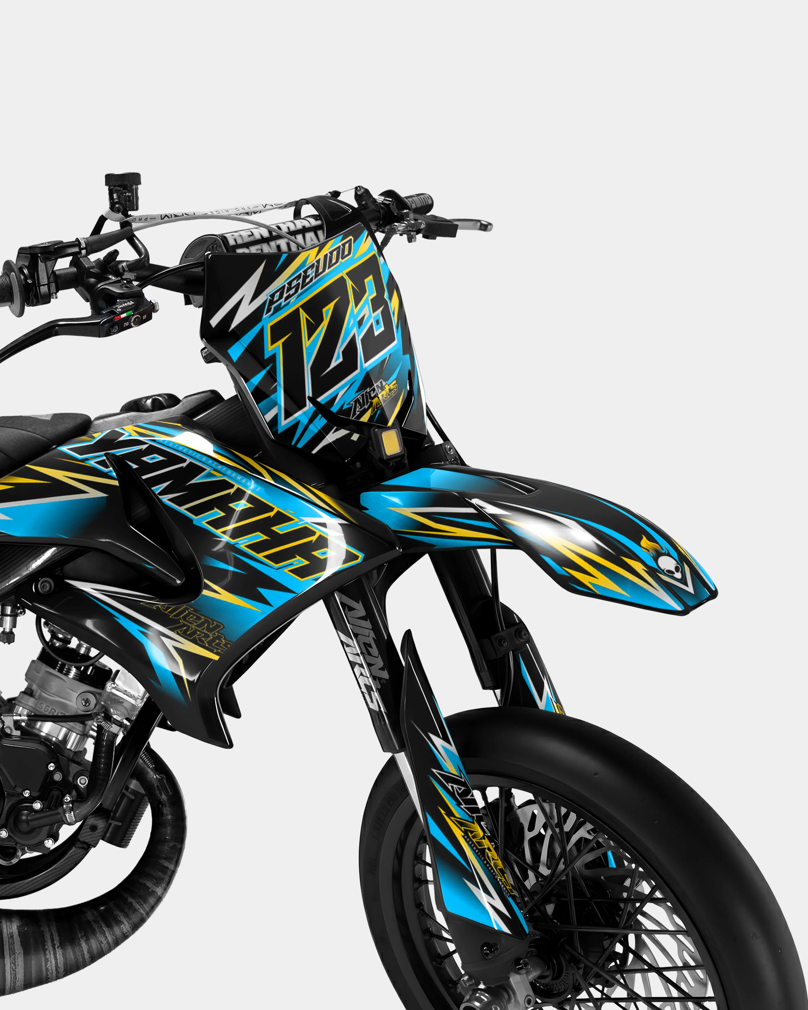 ECLAT - Kit deco YAMAHA DT 50cc - Bleu - Image 2
