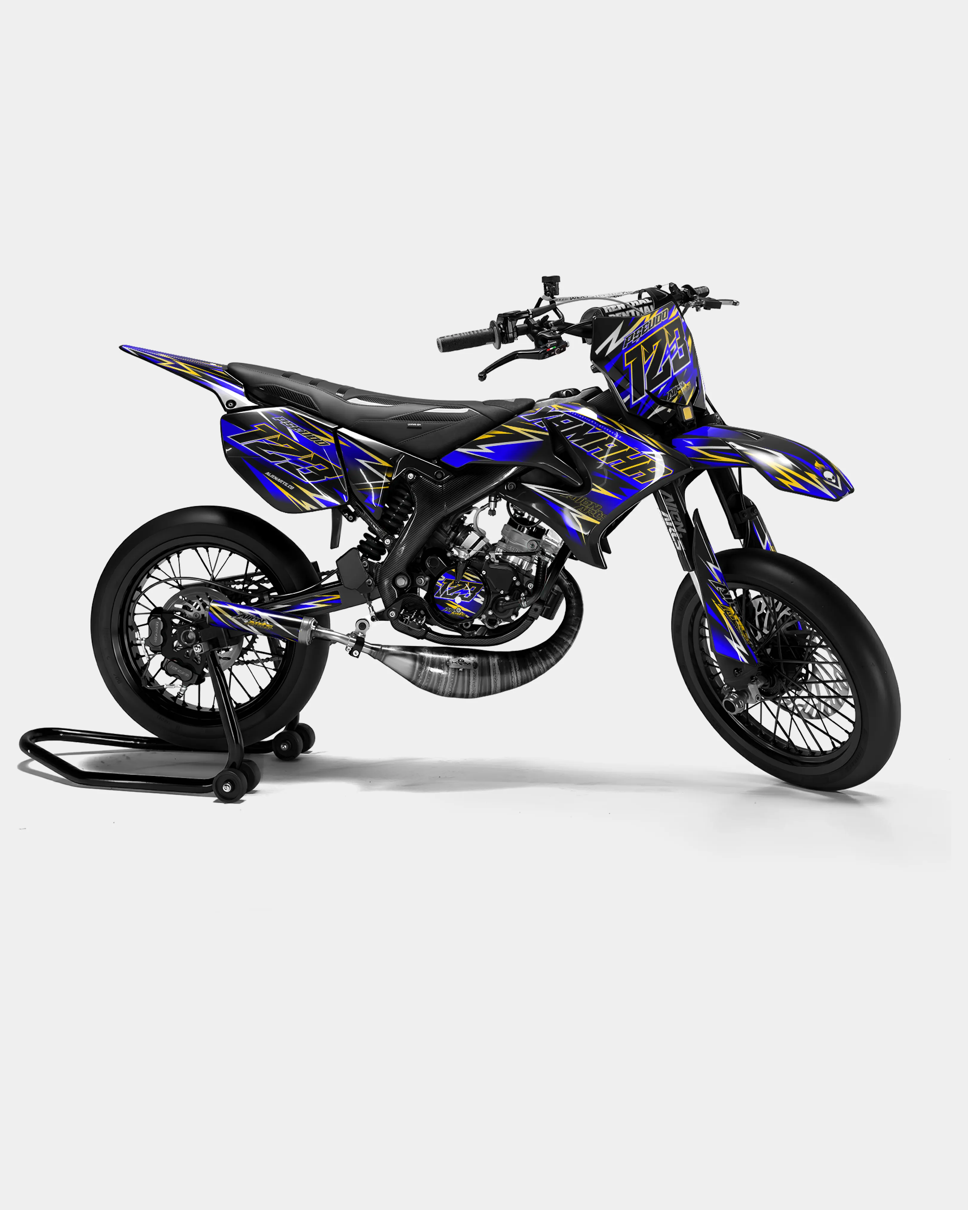 ECLAT - Kit deco YAMAHA DT 50cc - Bleu foncé